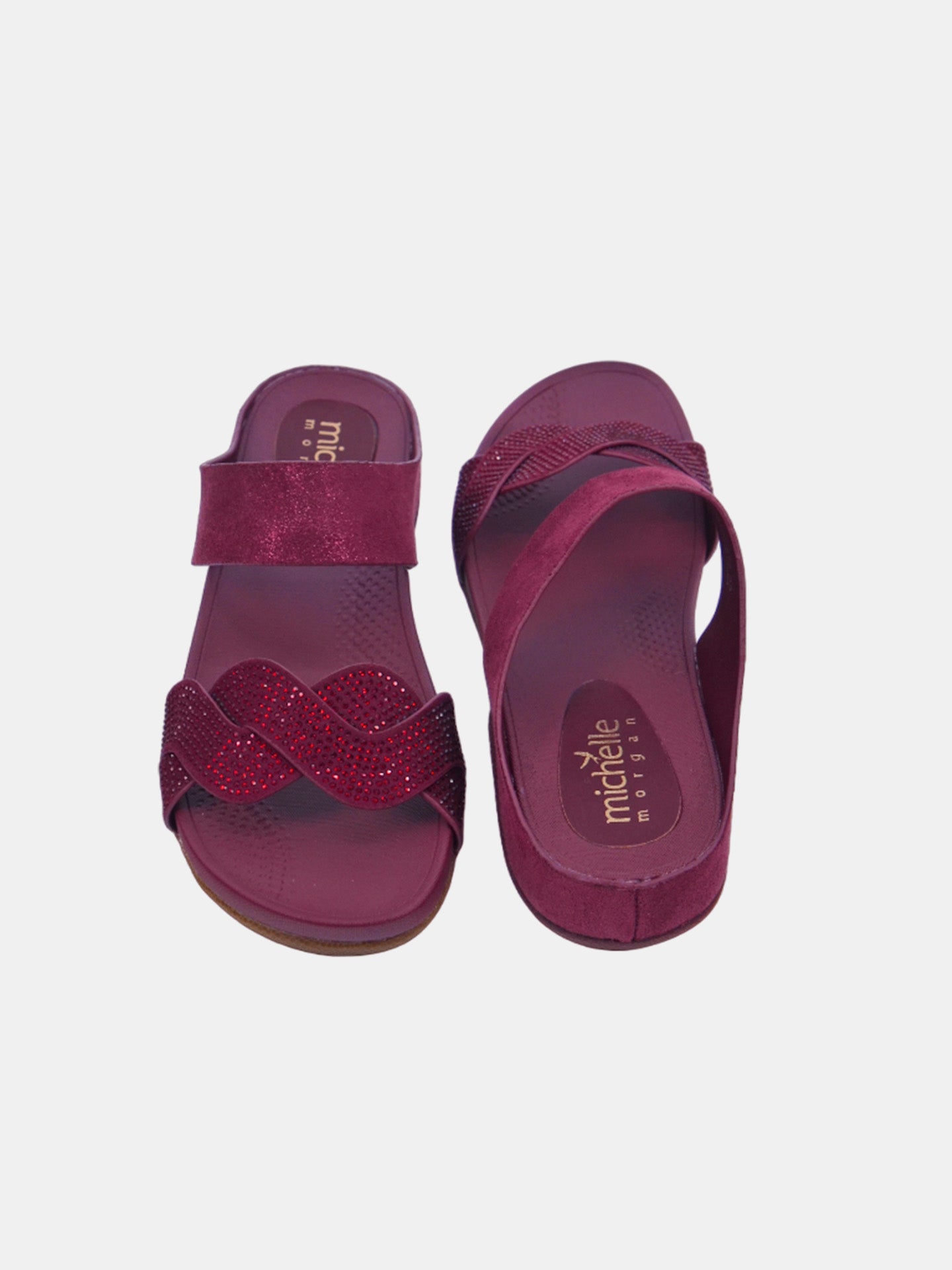 Michelle Morgan 114RC277 Women's Sandals #color_Maroon