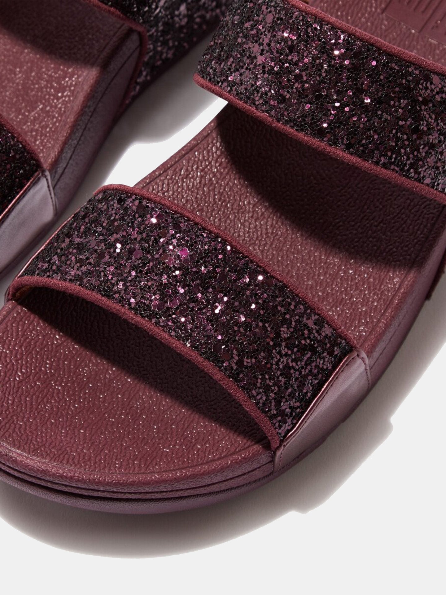 Fitflop Women's Lulu Glitter Slides #color_Purple