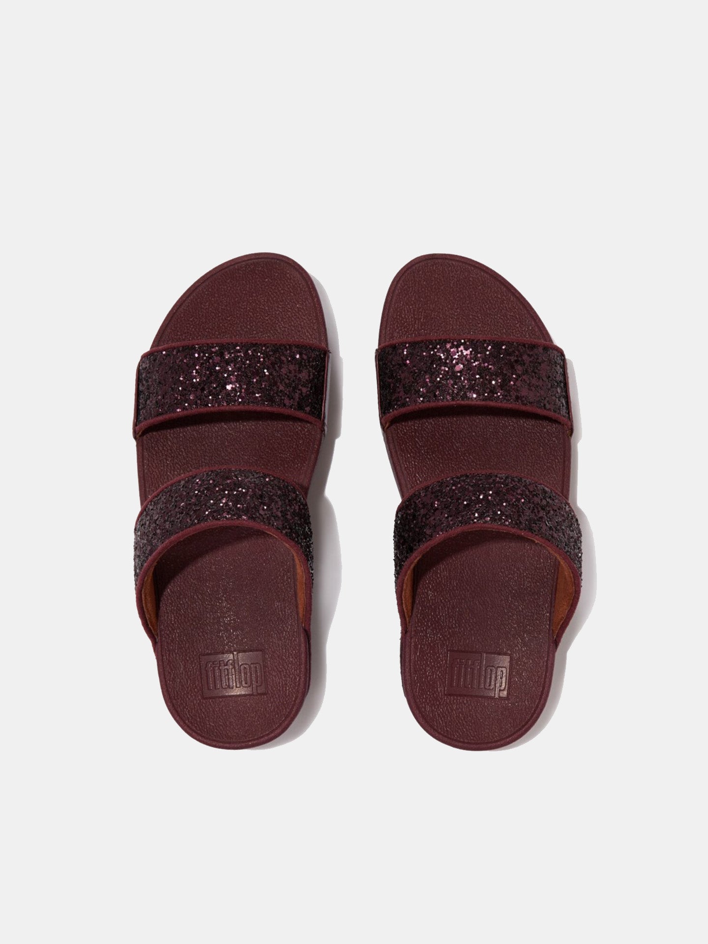 Fitflop Women's Lulu Glitter Slides #color_Purple