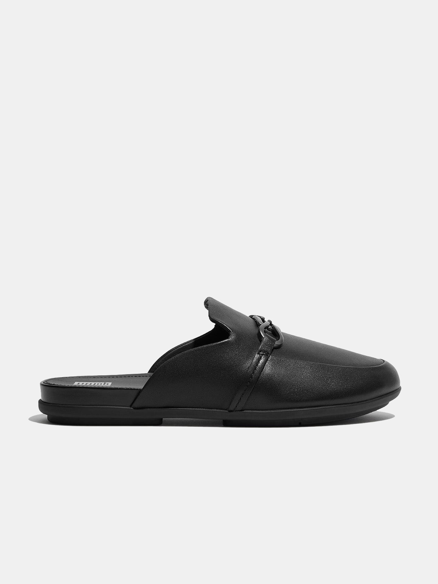 Fitflop Women's Gracie Chain Leather Mules #color_Black