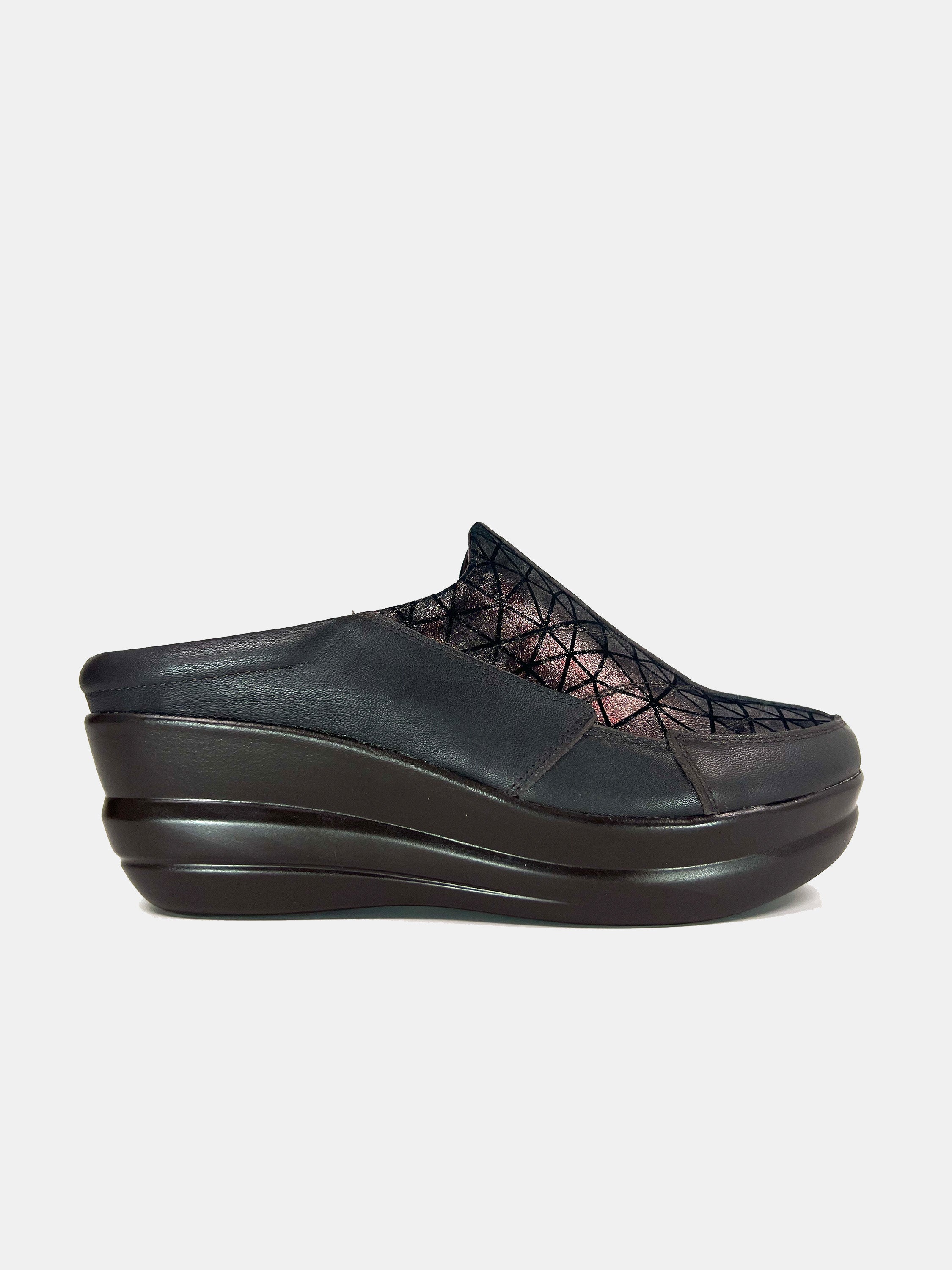 Michelle Morgan 19009-B1 Women's Mule Shoes #color_Brown