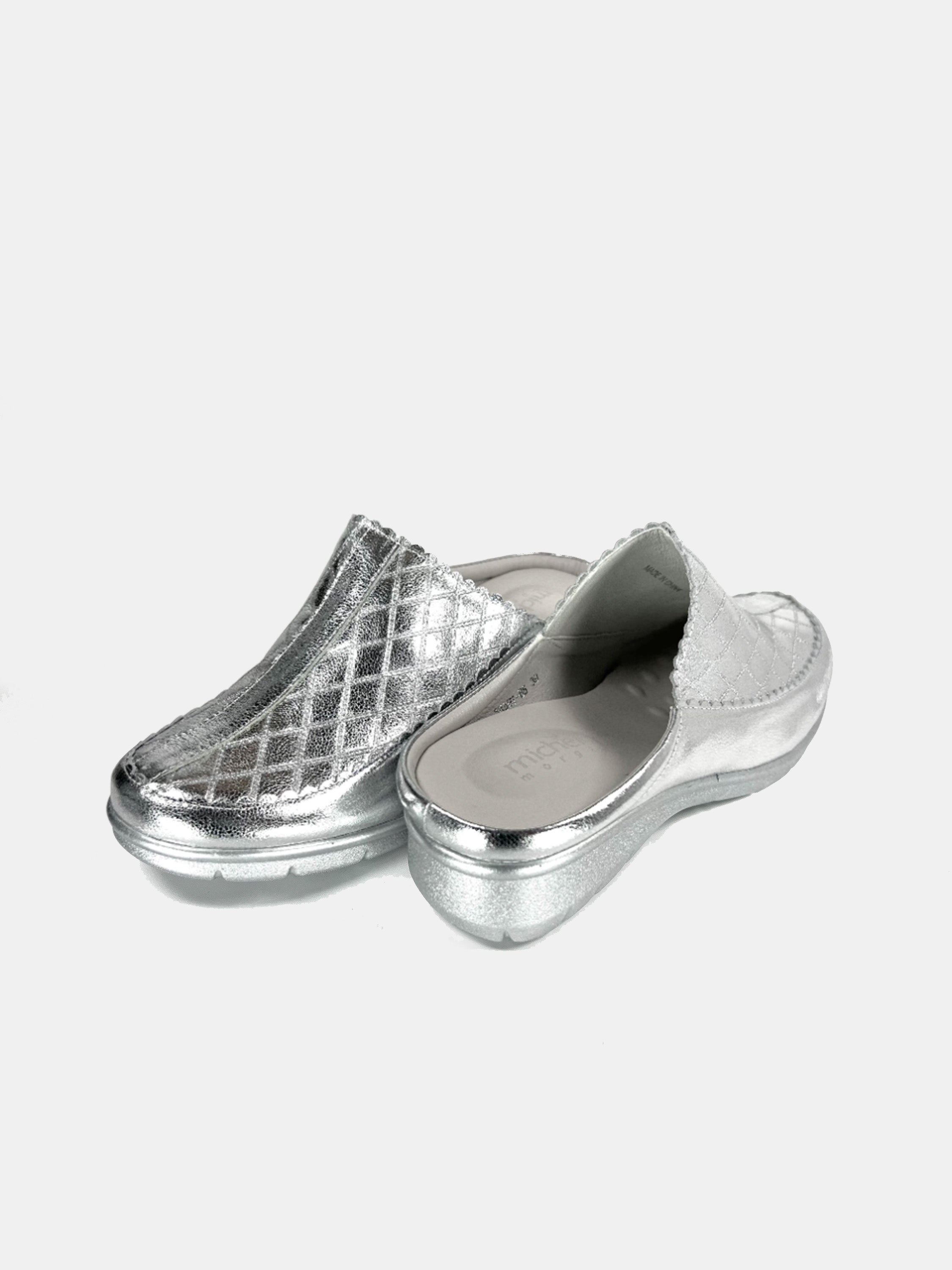 Michelle Morgan 18397-B5 Women's Mule Shoes #color_Silver