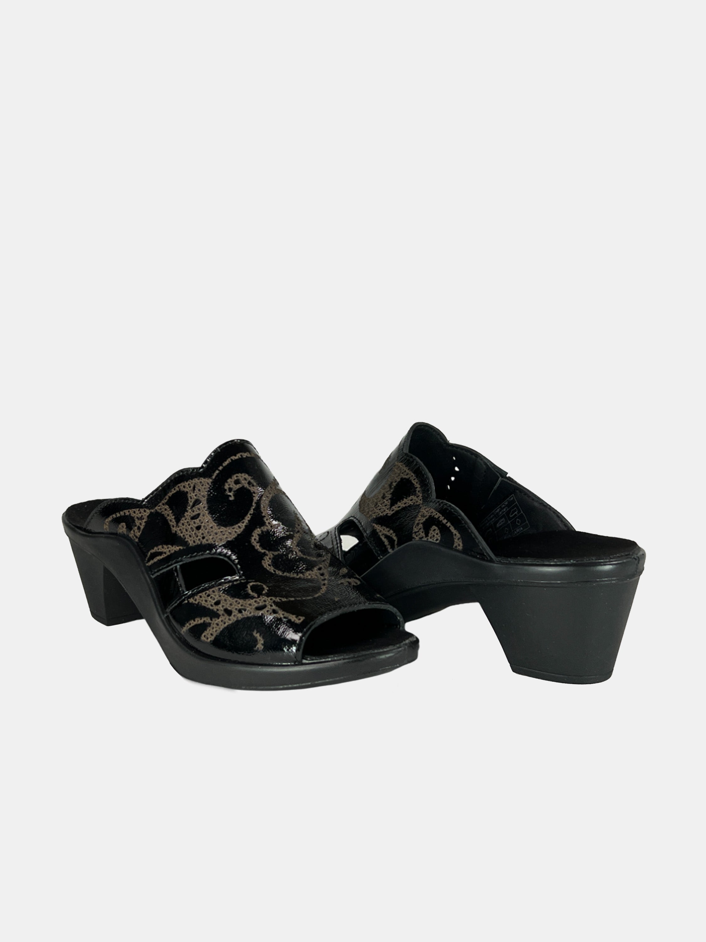 Romika 27150 Women's Heeled Sandals #color_Black