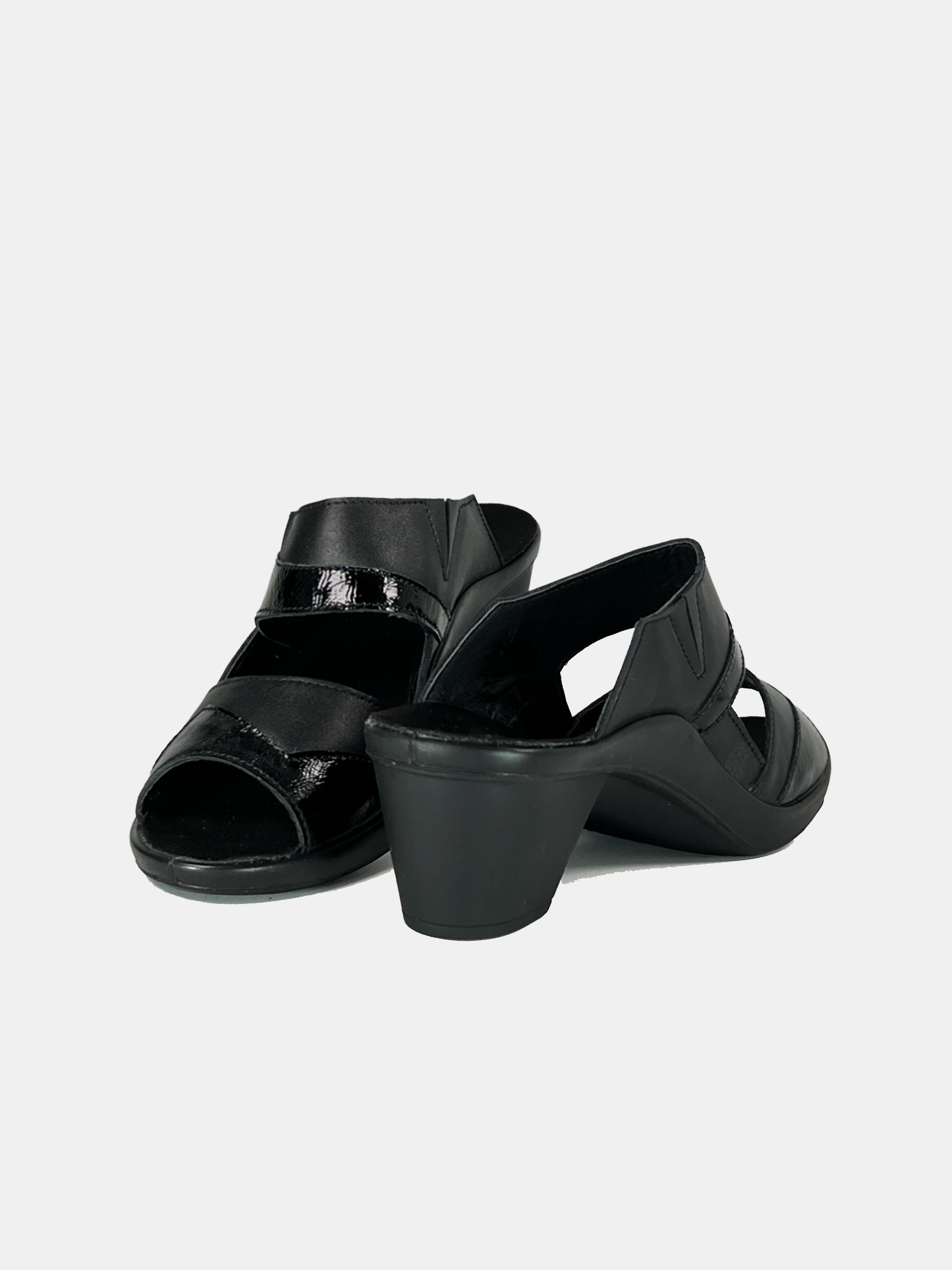 Romika 27155 Women's Heeled Sandals #color_Black