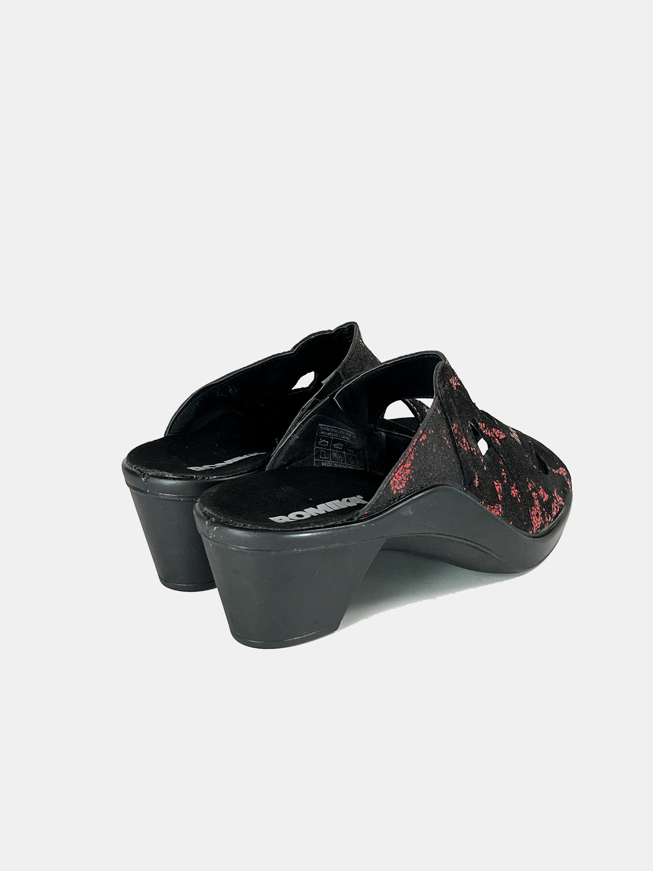 Romika 27004 Women's Heeled Sandals #color_Black