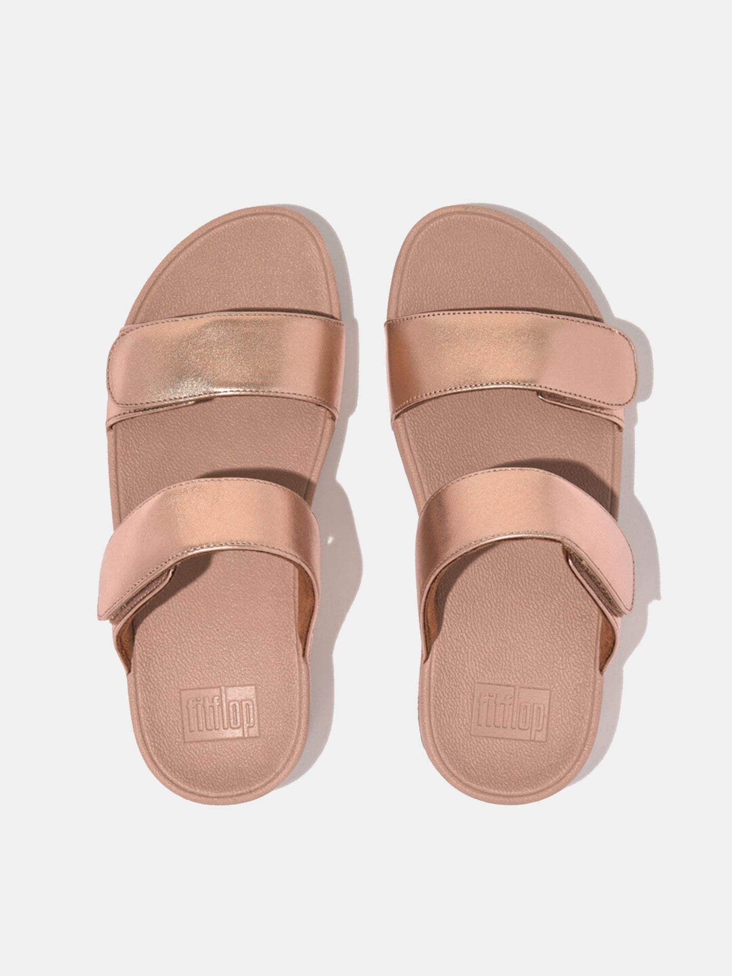 Fitflop Women's Lulu Adjustable Leather Slides #color_Pink