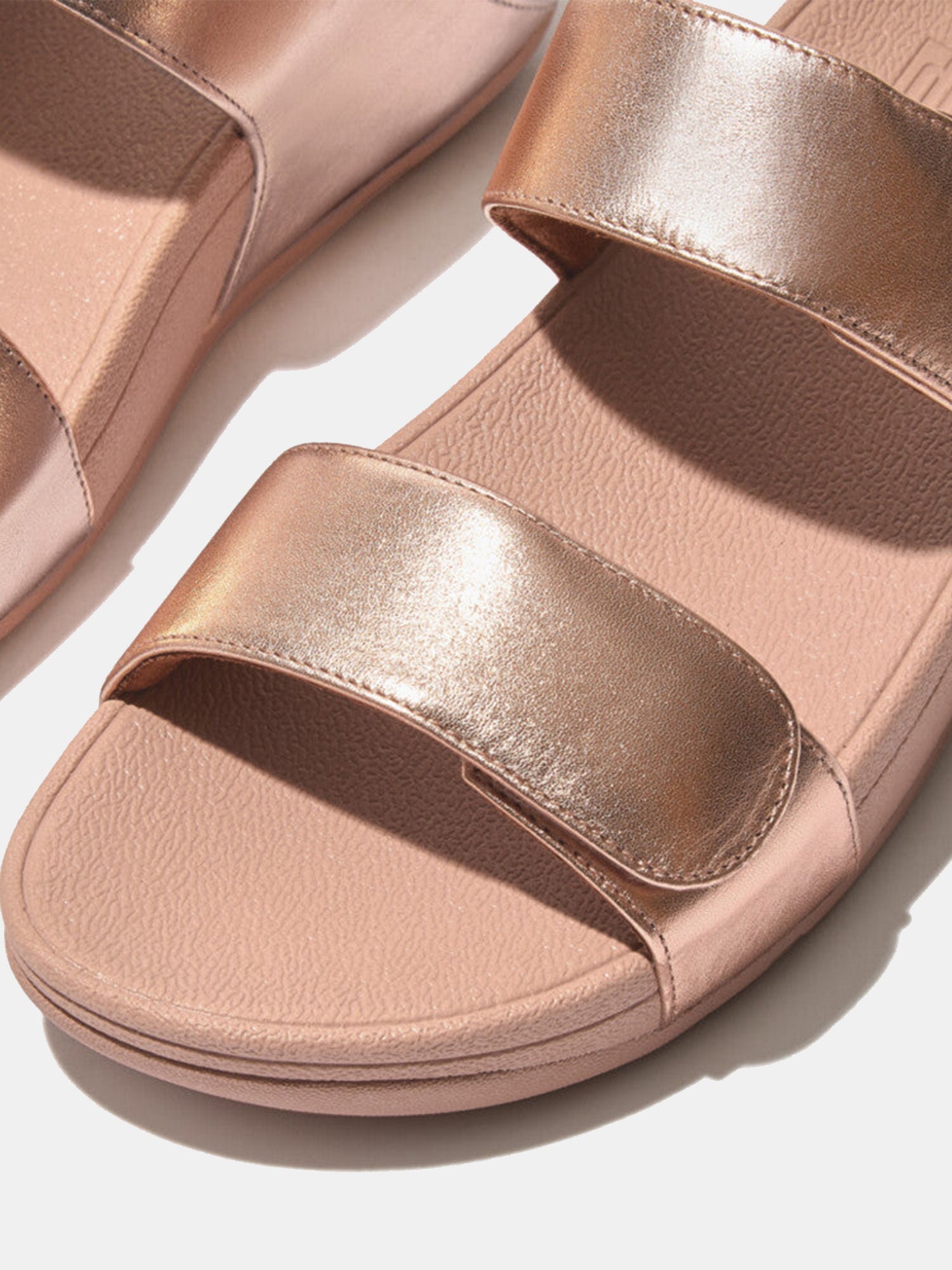 Fitflop Women's Lulu Adjustable Leather Slides #color_Pink