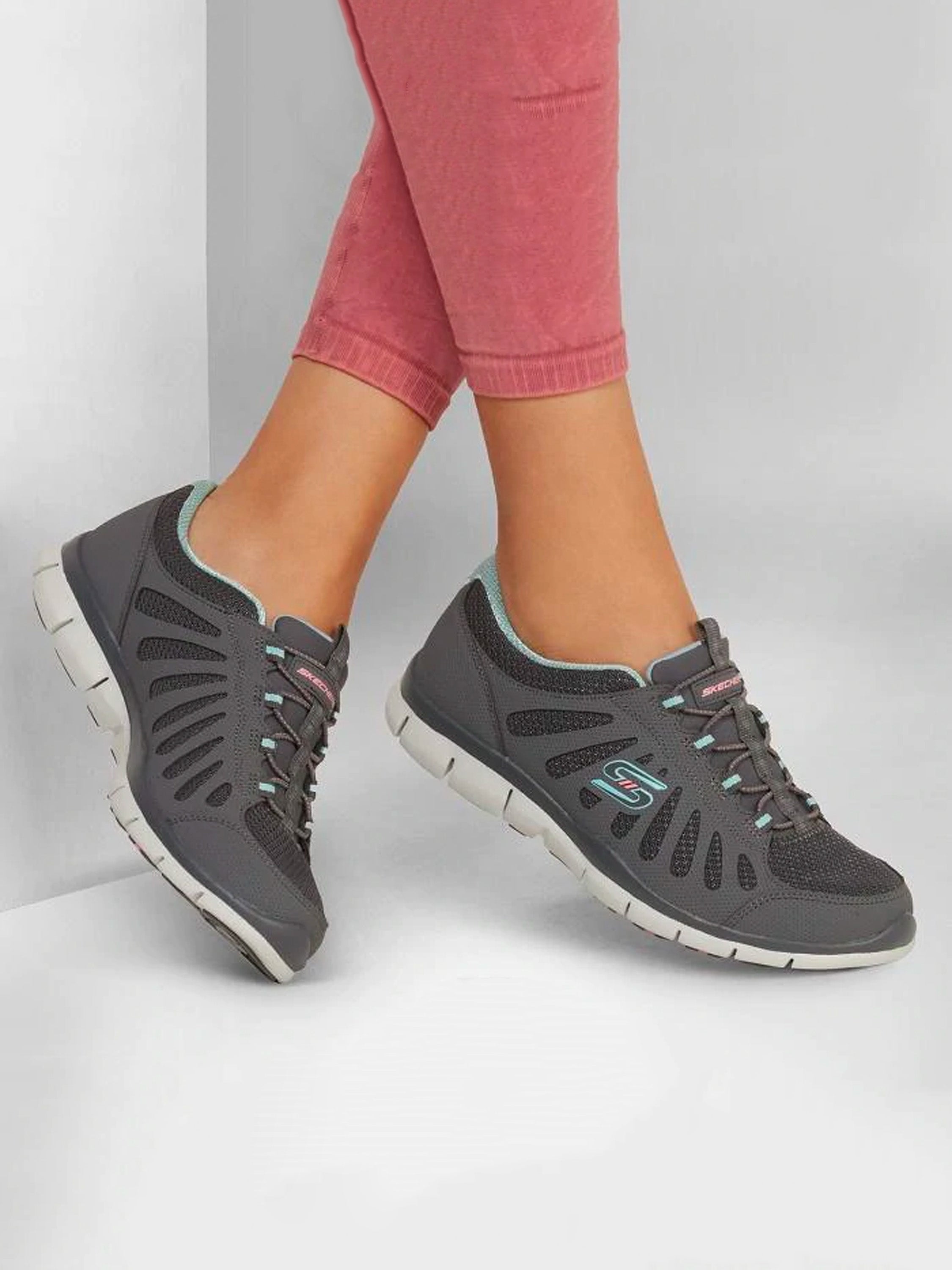 Skechers Women's Gratis - Be Magnificent Shoes #color_Grey