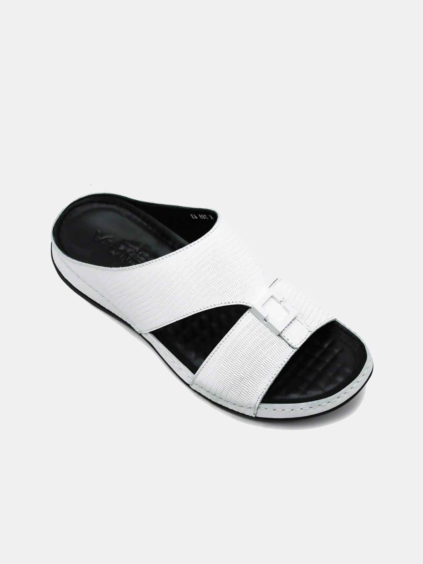 Al Maidan K-789 Men's Arabic Sandals #color_White