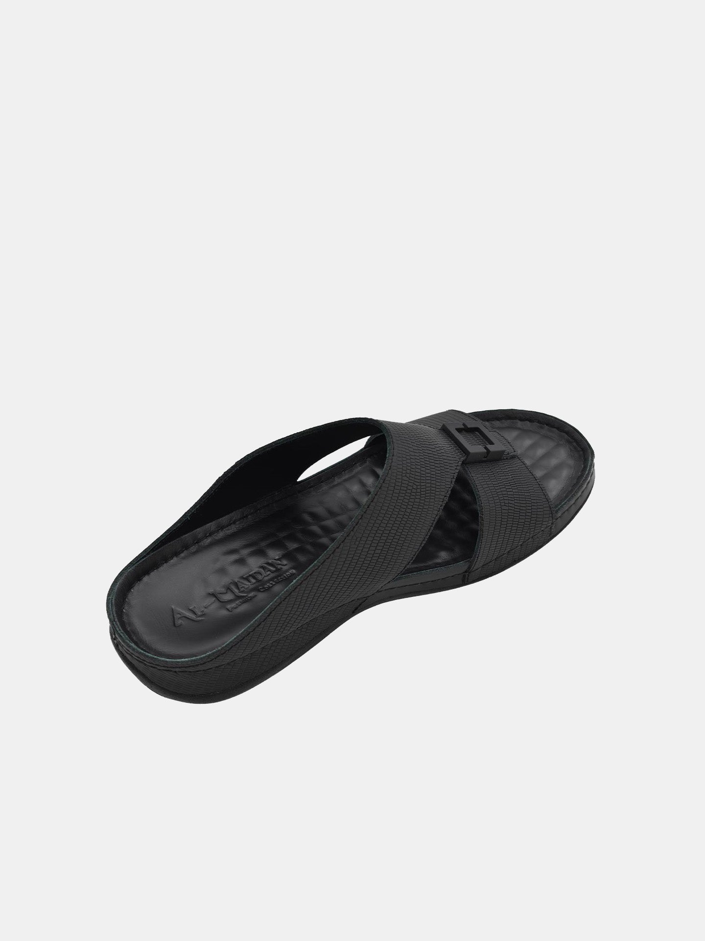 Al Maidan K-789 Men's Arabic Sandals #color_Black