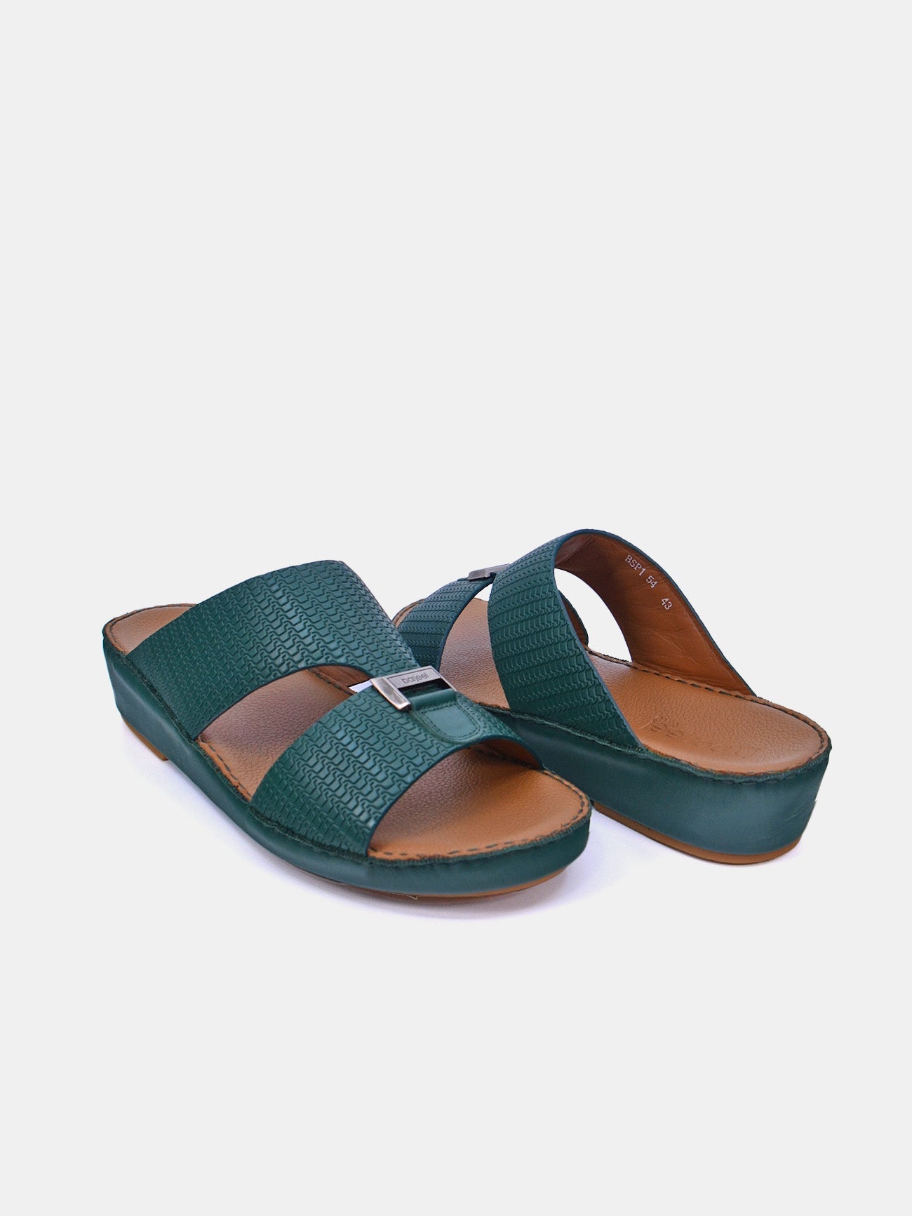 Barjeel Uno BSP1-54 Boys Arabic Sandals #color_Green
