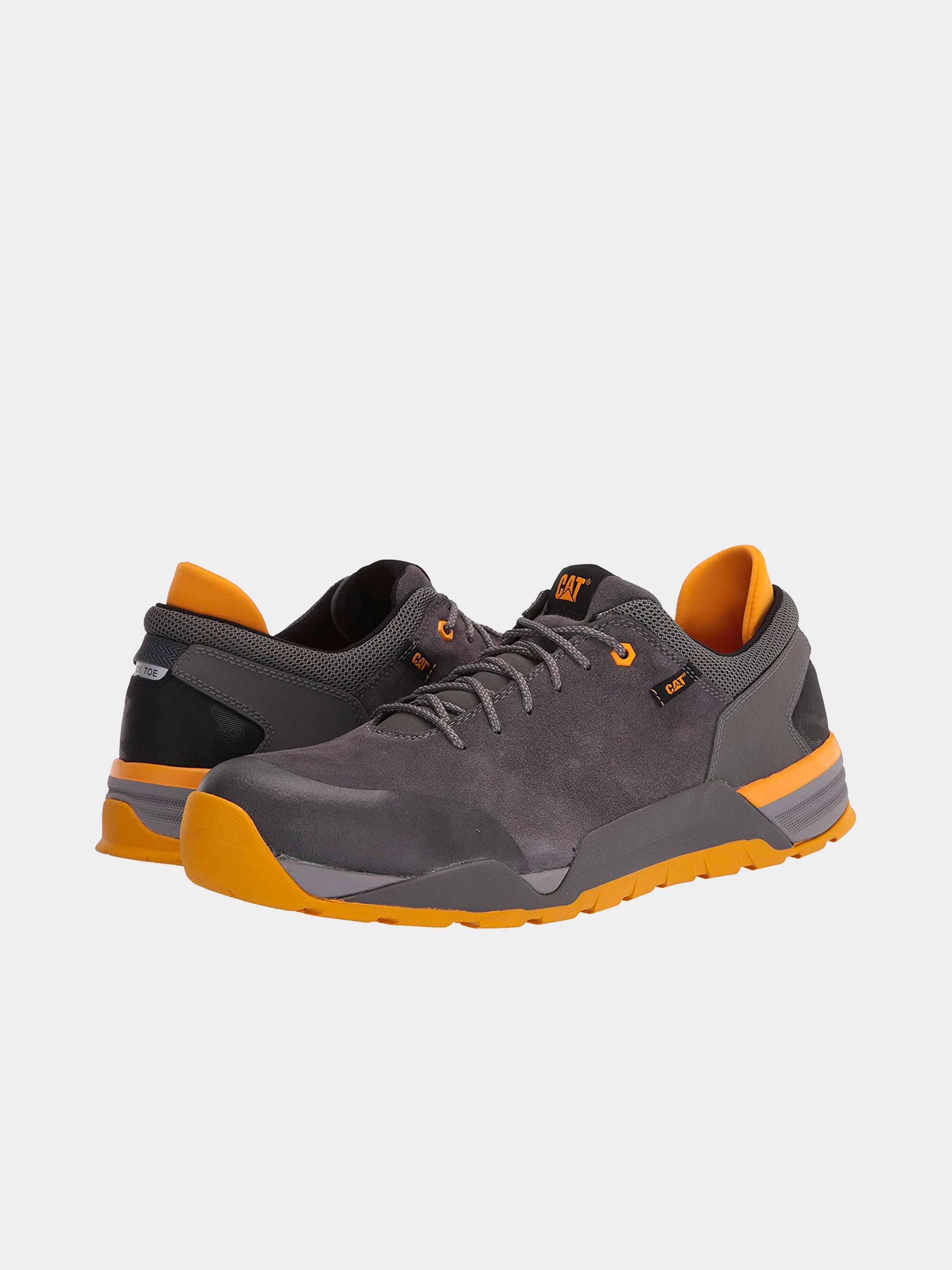 Caterpillar Men's Sprint Suede Alloy Toe Work Shoe #color_Grey