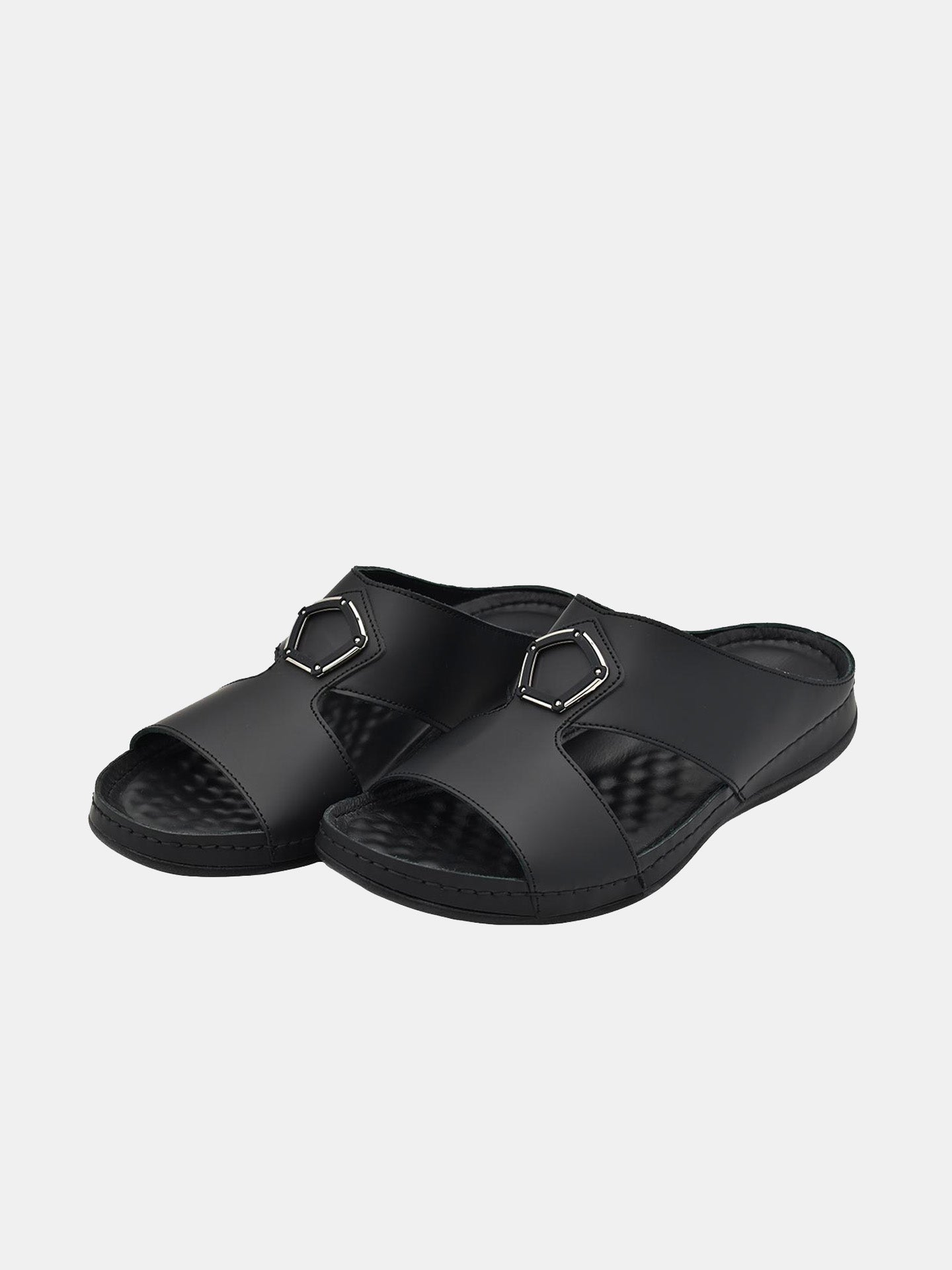 Al Maidan Men's Arabic Sandals #color_Black