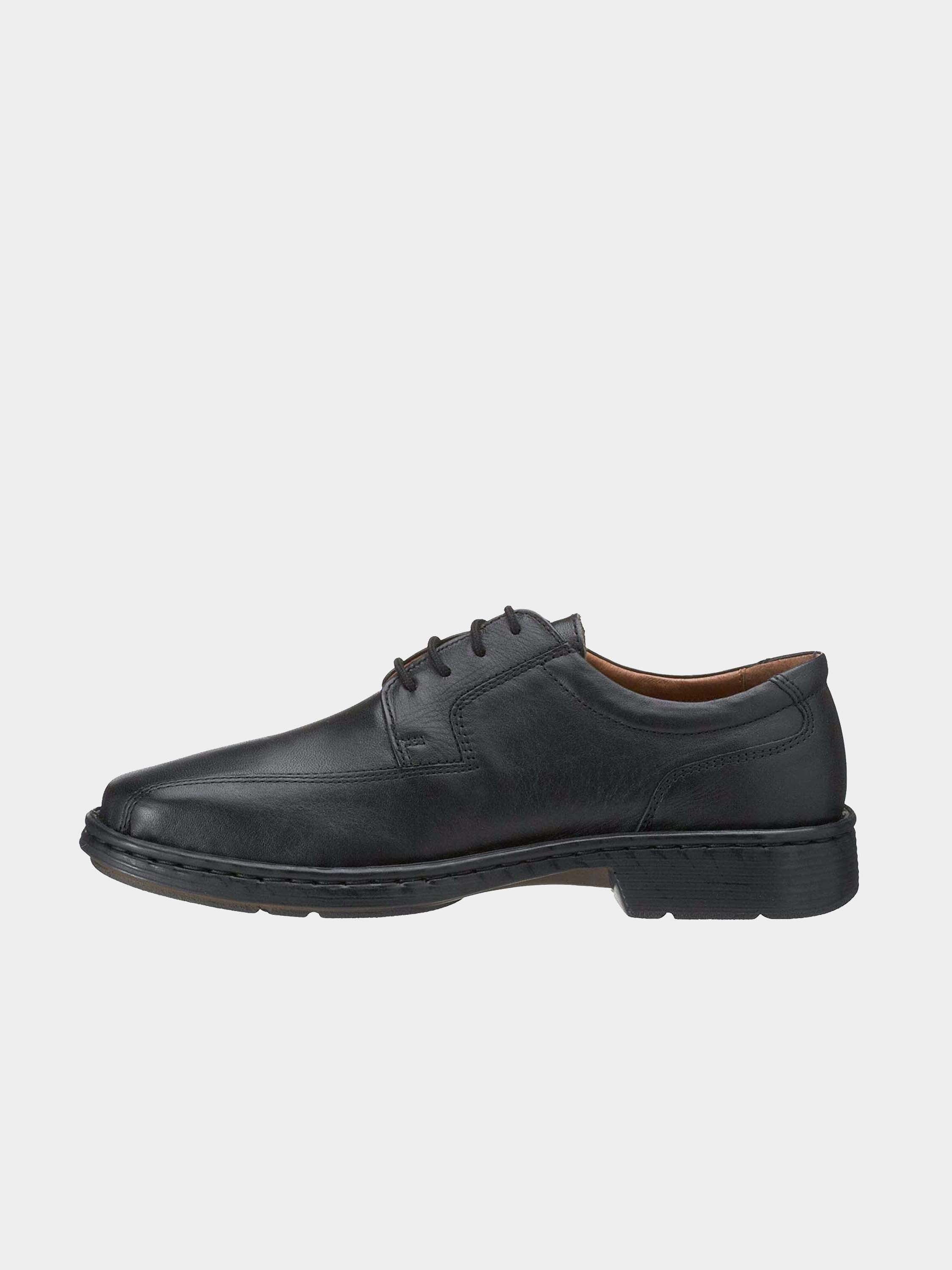 Josef Seibel 38010 Burgess Lace Up Formal Shoes #color_Black