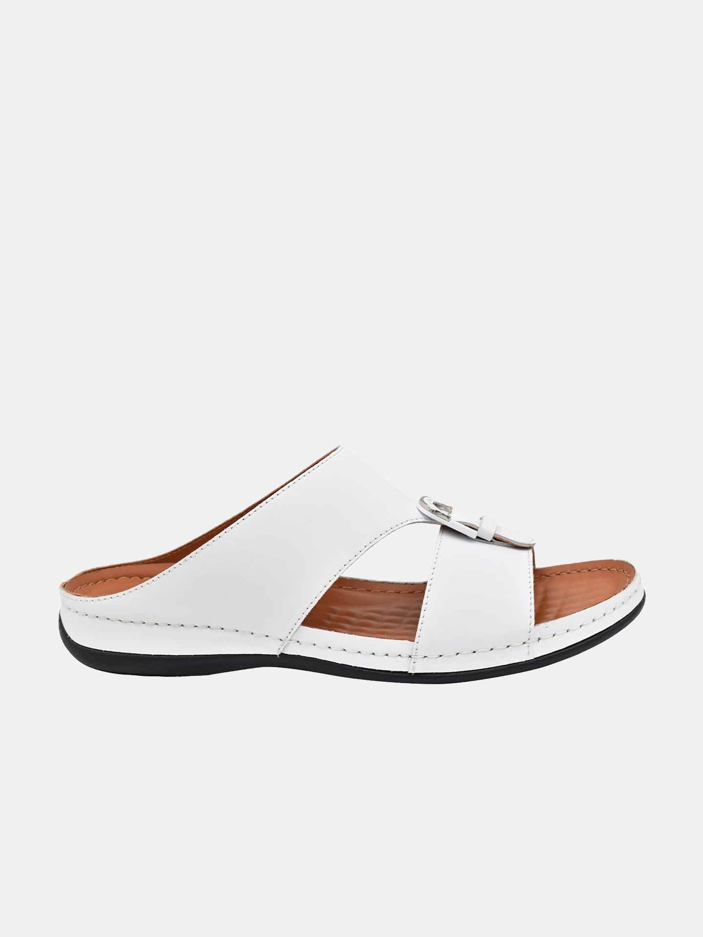 Al Maidan K-792 Men's Arabic Sandals #color_White