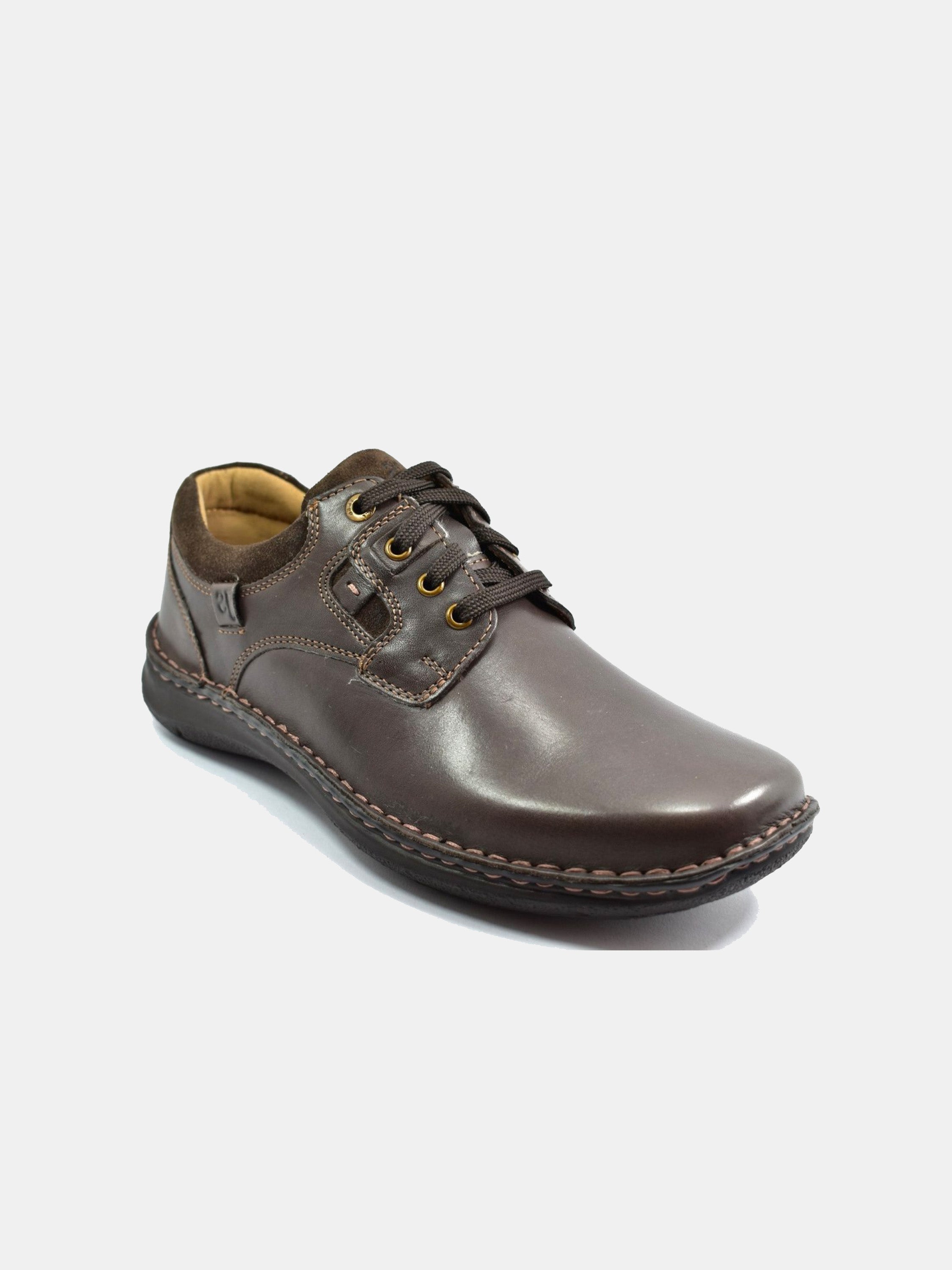 Josef Seibel Men's Anvers 36 Lace Up Leather Shoes #color_Brown