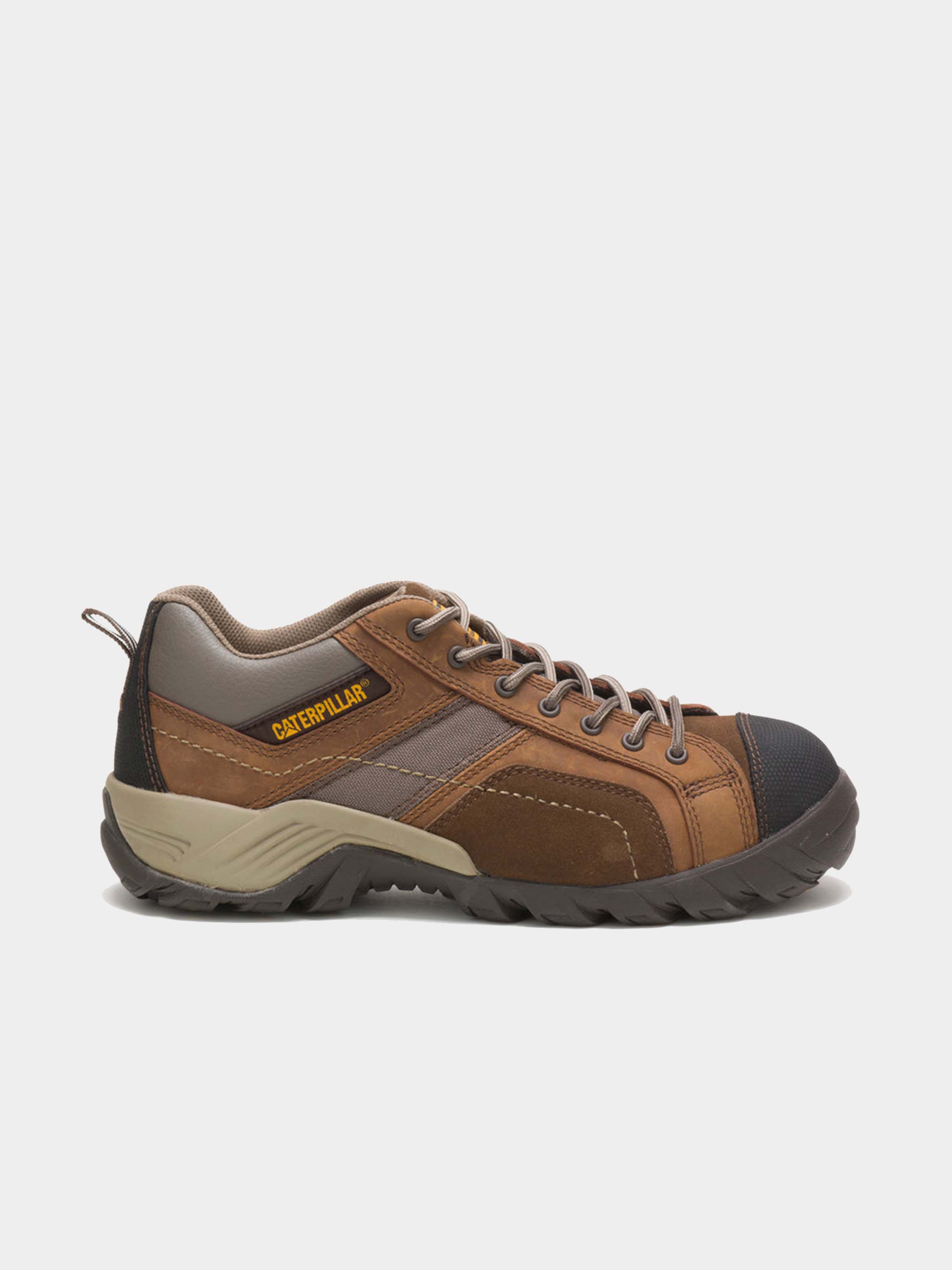 Caterpillar Mens Argon Composite Work Shoes #color_Brown