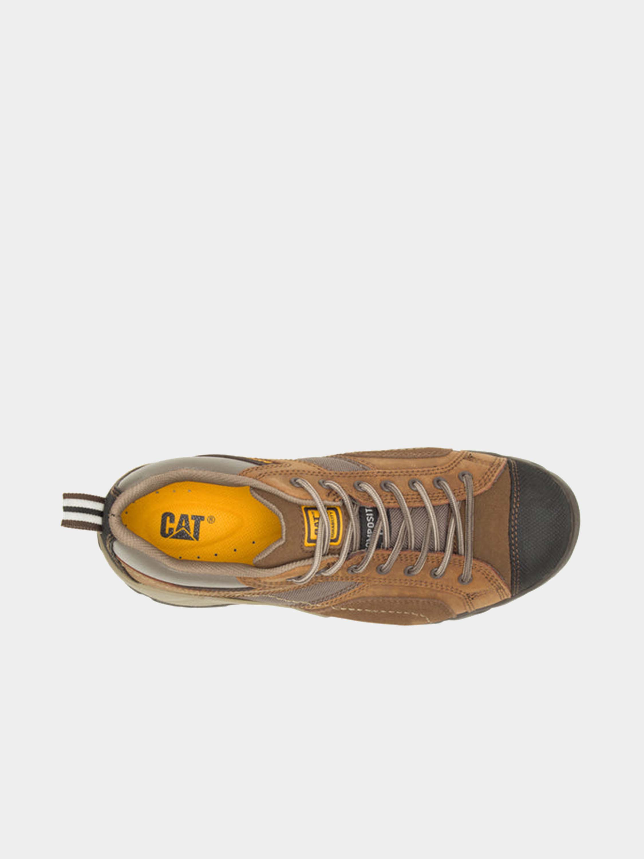 Caterpillar Mens Argon Composite Work Shoes #color_Brown