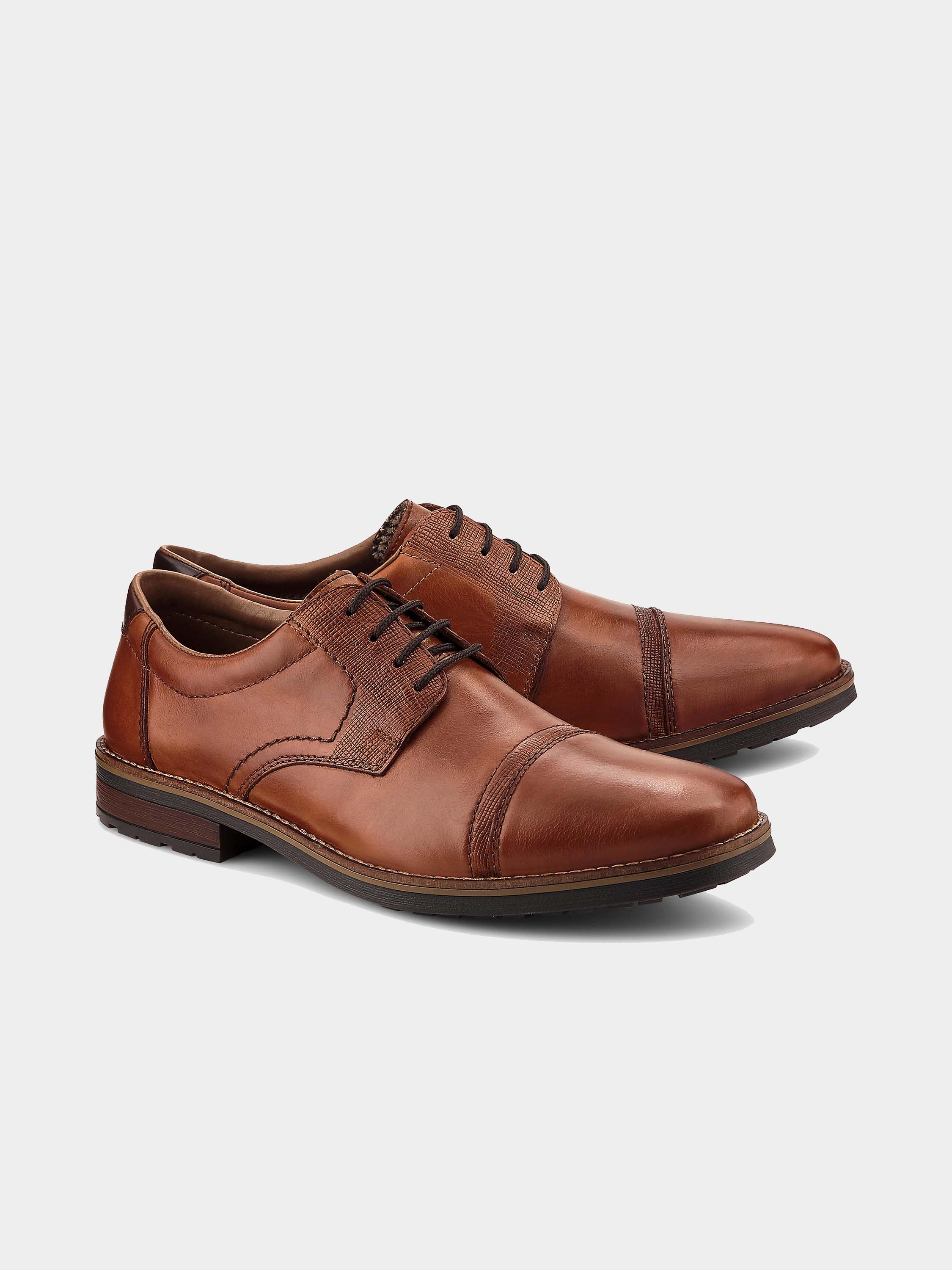 Rieker 13210 Men's Formal Shoes #color_Brown