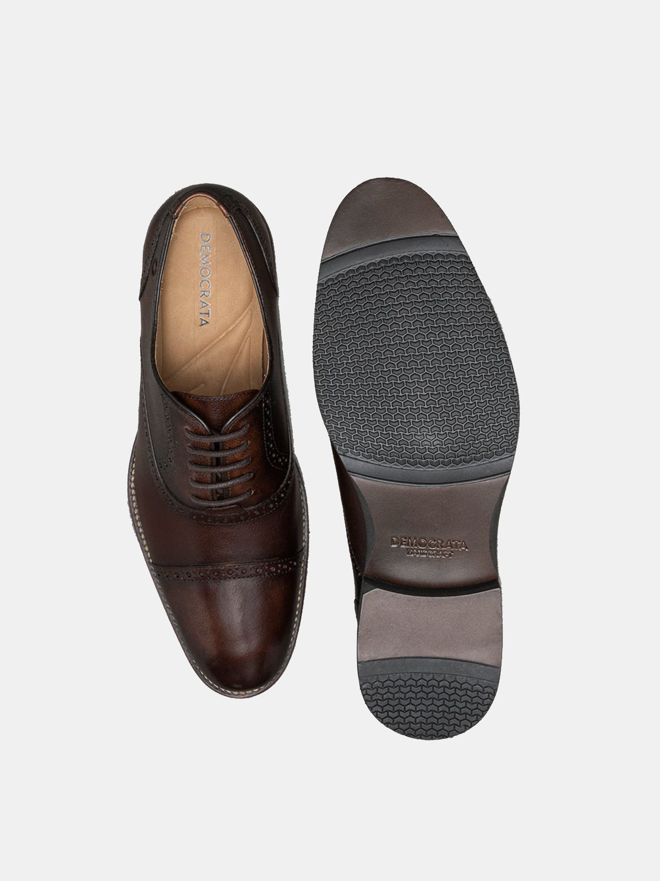 Democrata Men's Roy Lace Up Shoes #color_Brown