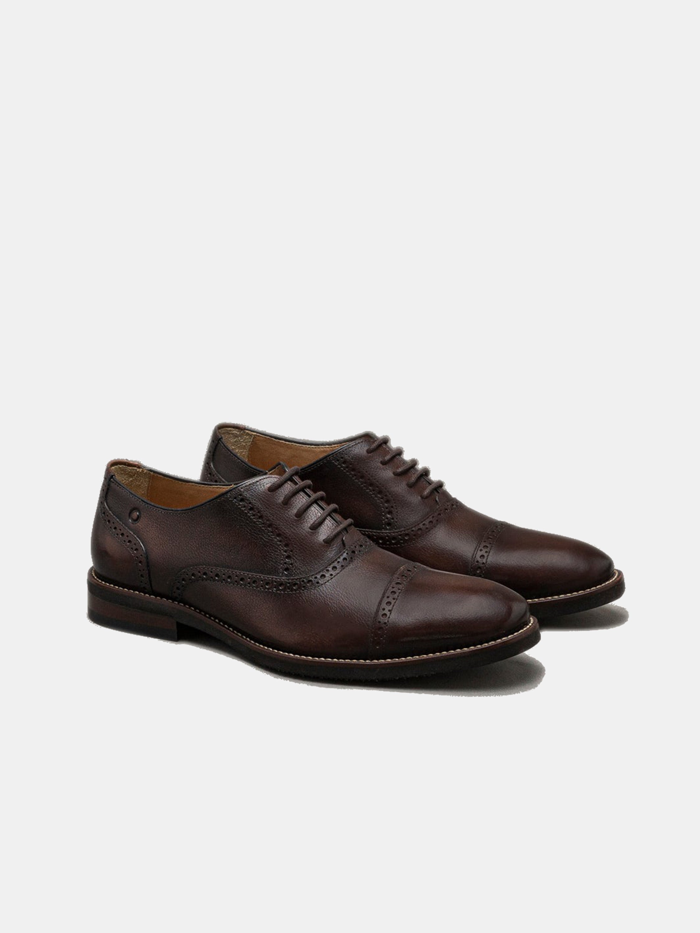 Democrata Men's Roy Lace Up Shoes #color_Brown