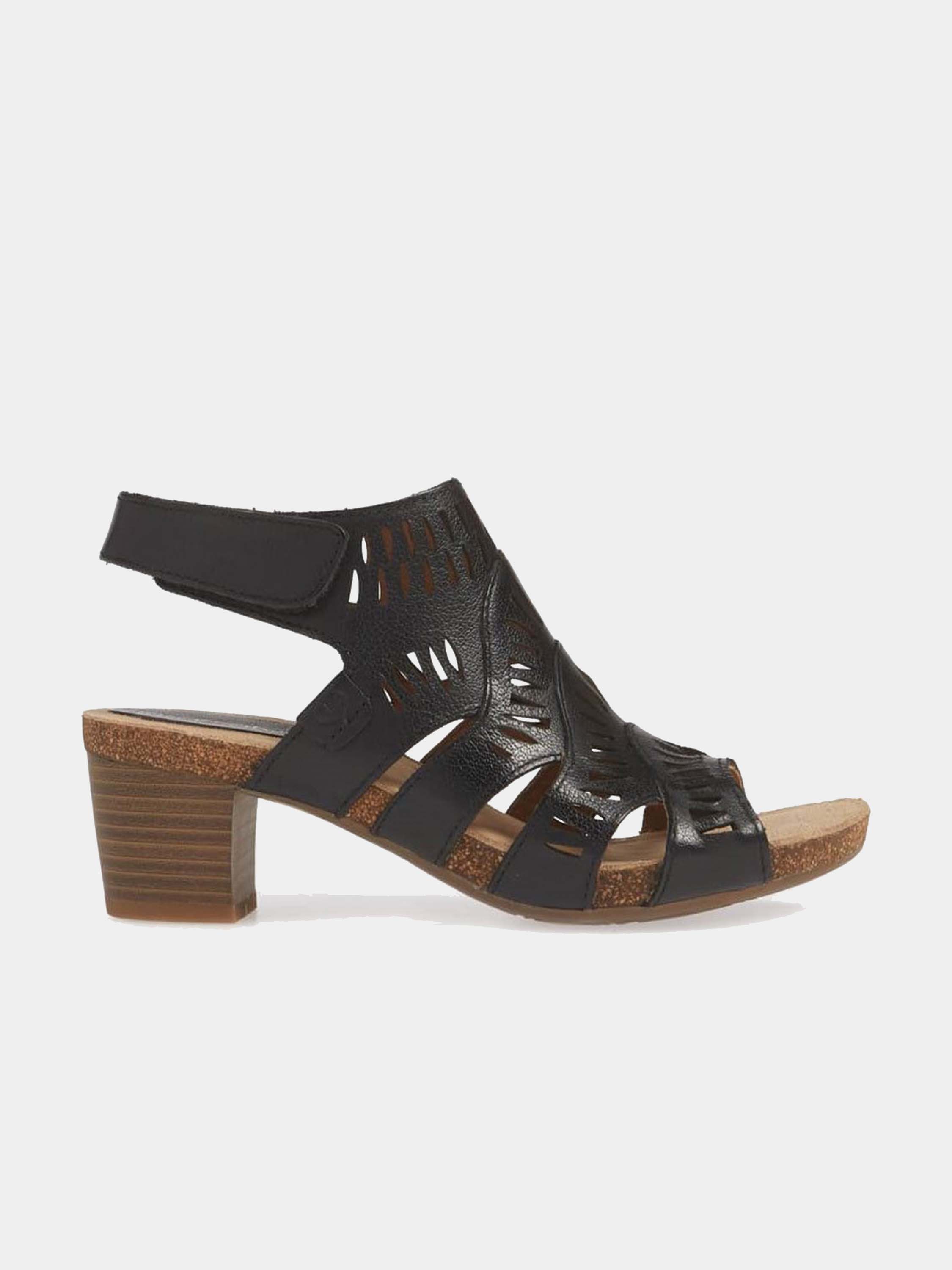 Josef Seibel Sunny 02 Back Strap Sandals #color_Black