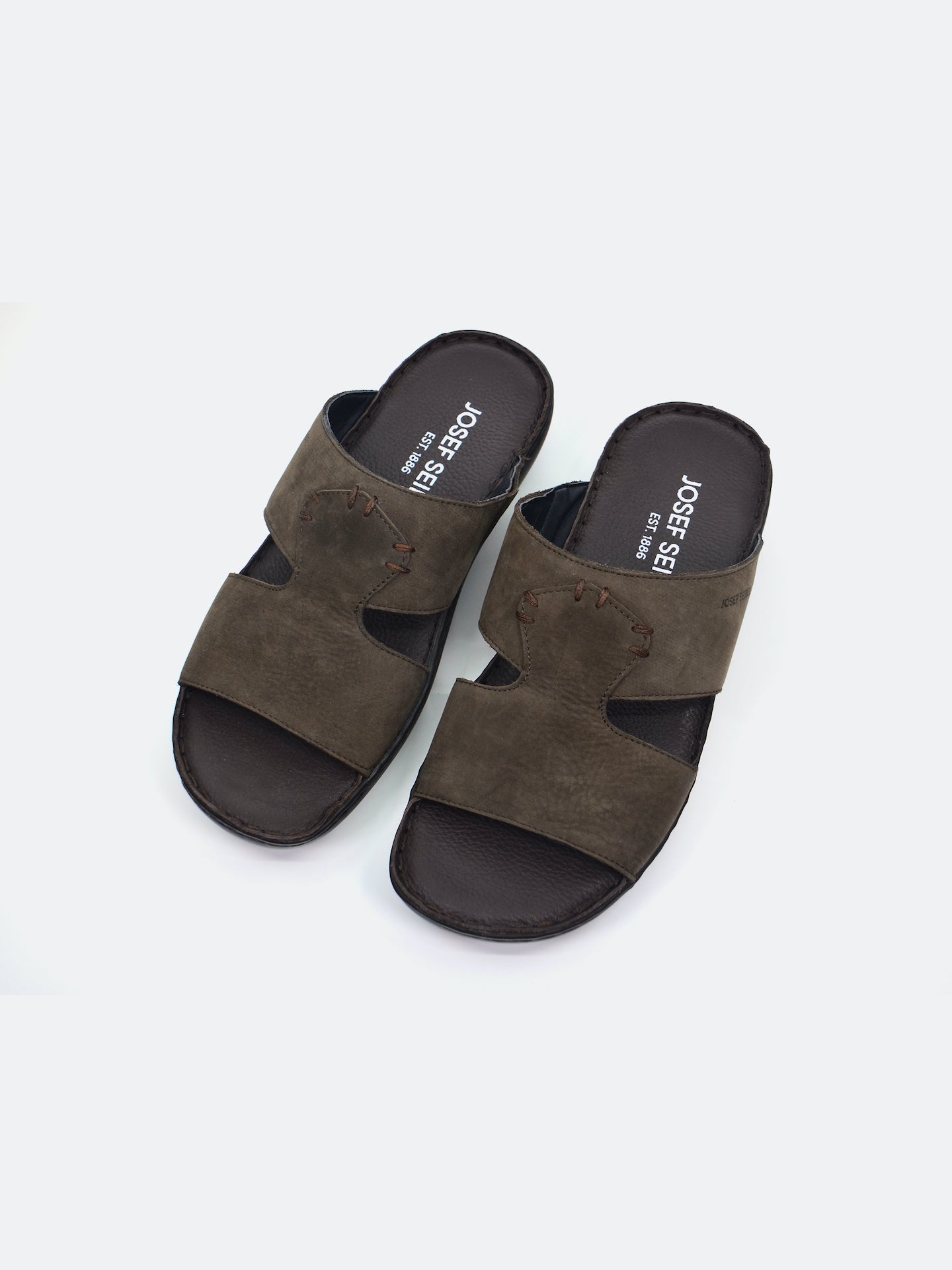 Josef Seibel Men's Slider Sandals #color_Brown