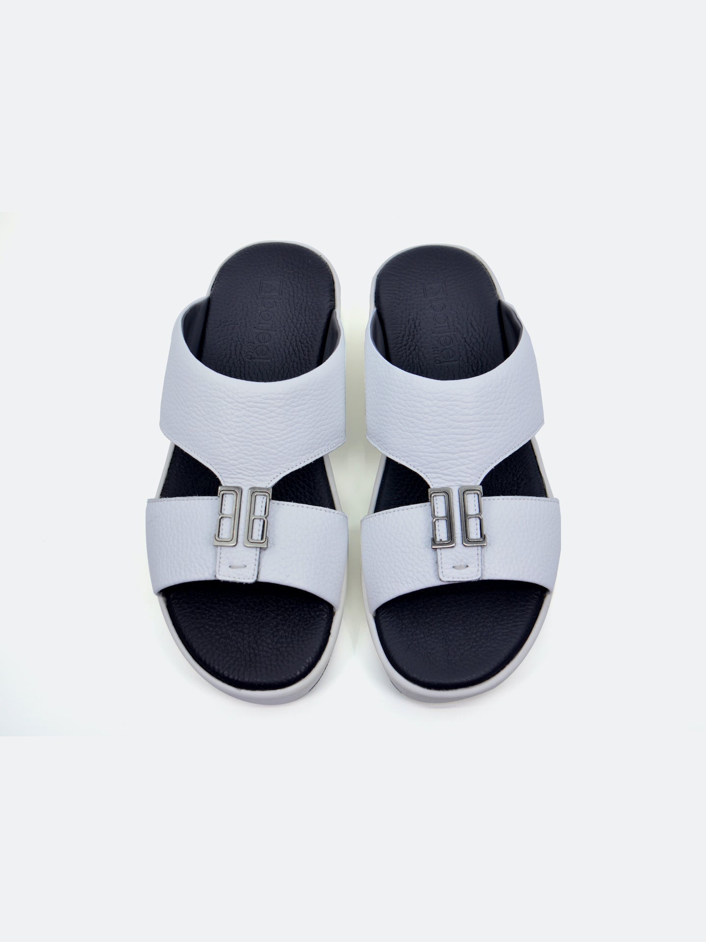 Barjeel Uno SP1-012 Boys Arabic Sandals #color_White