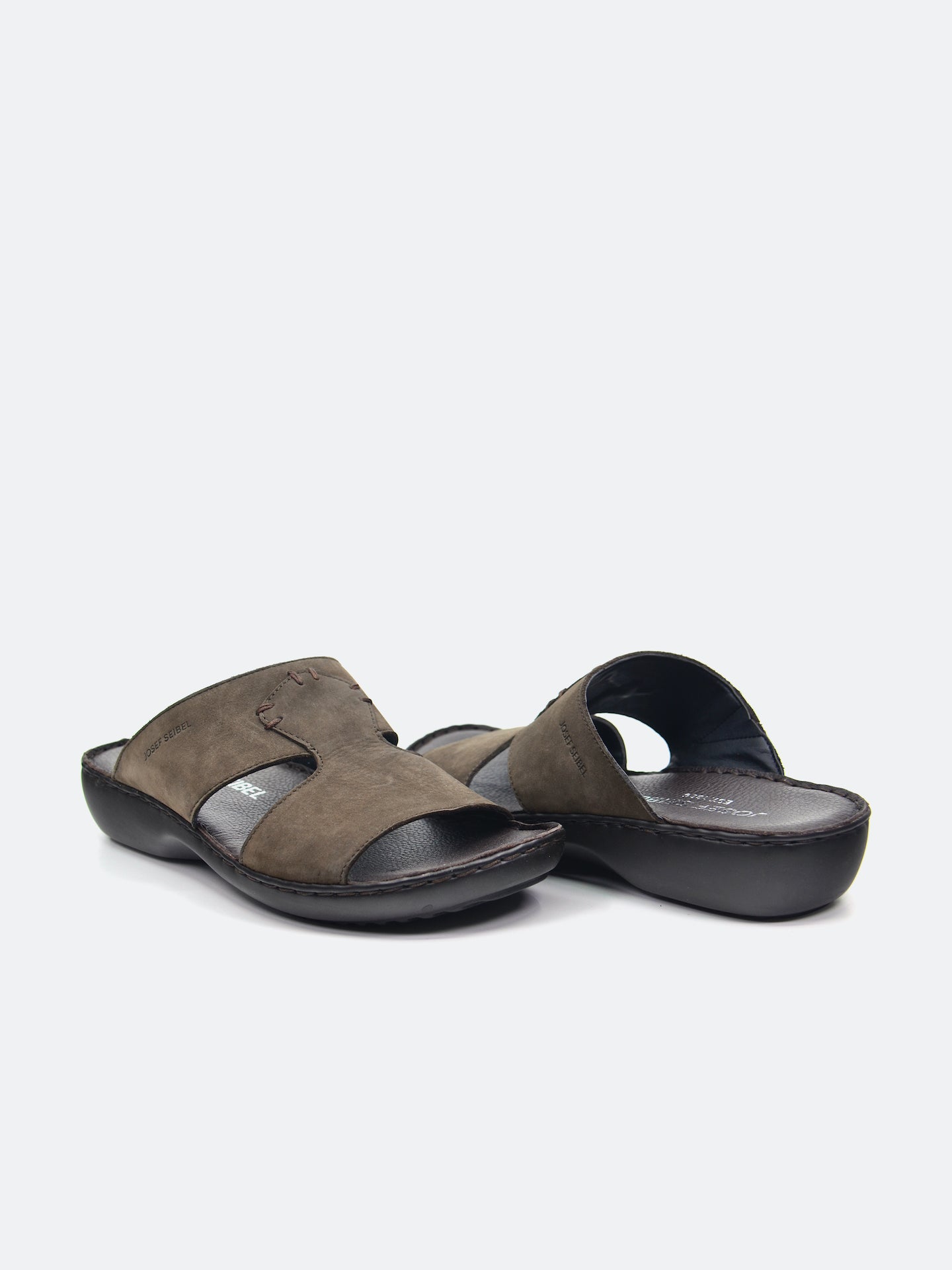 Josef Seibel Men's Slider Sandals #color_Brown