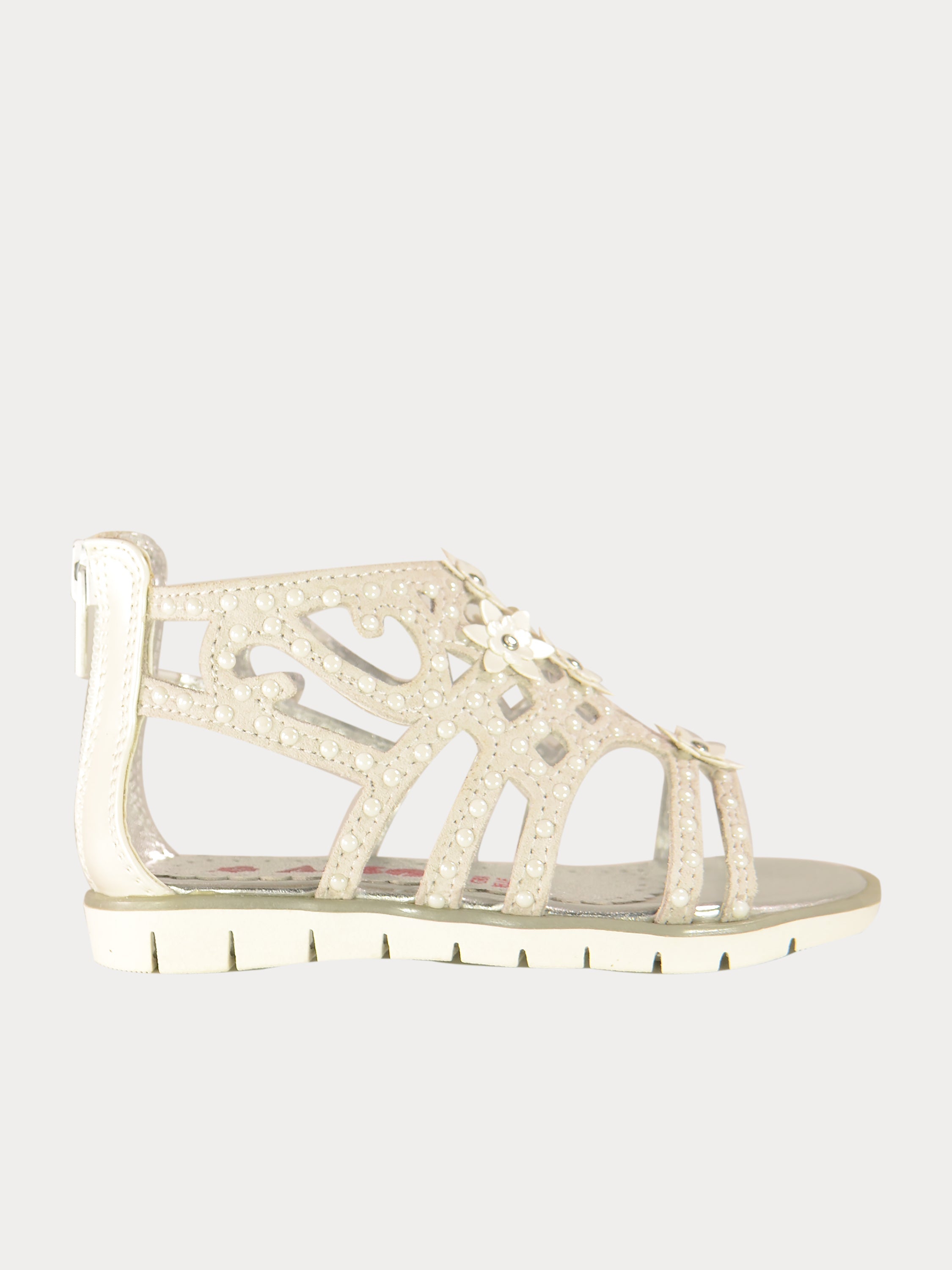 Asso Girls Gladiator Sandals #color_White