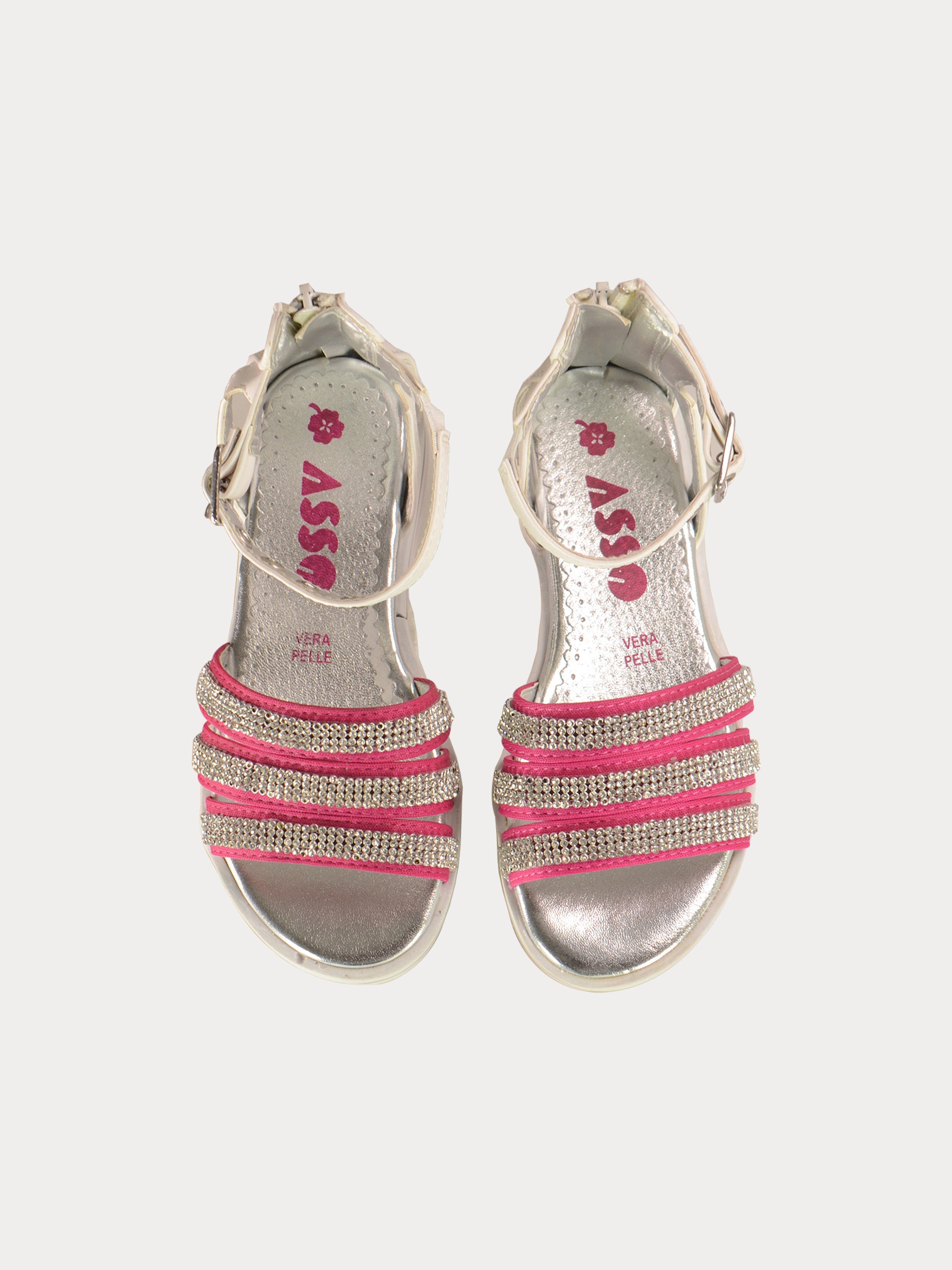 Asso Girls Gladiator Sandals #color_Pink