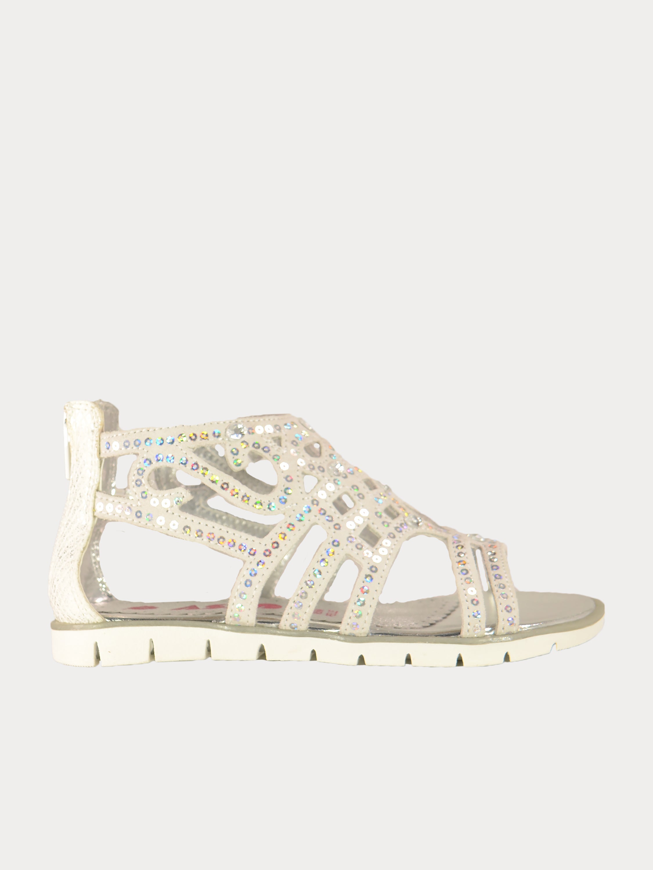 Asso Girls Gladiator Sandals #color_White