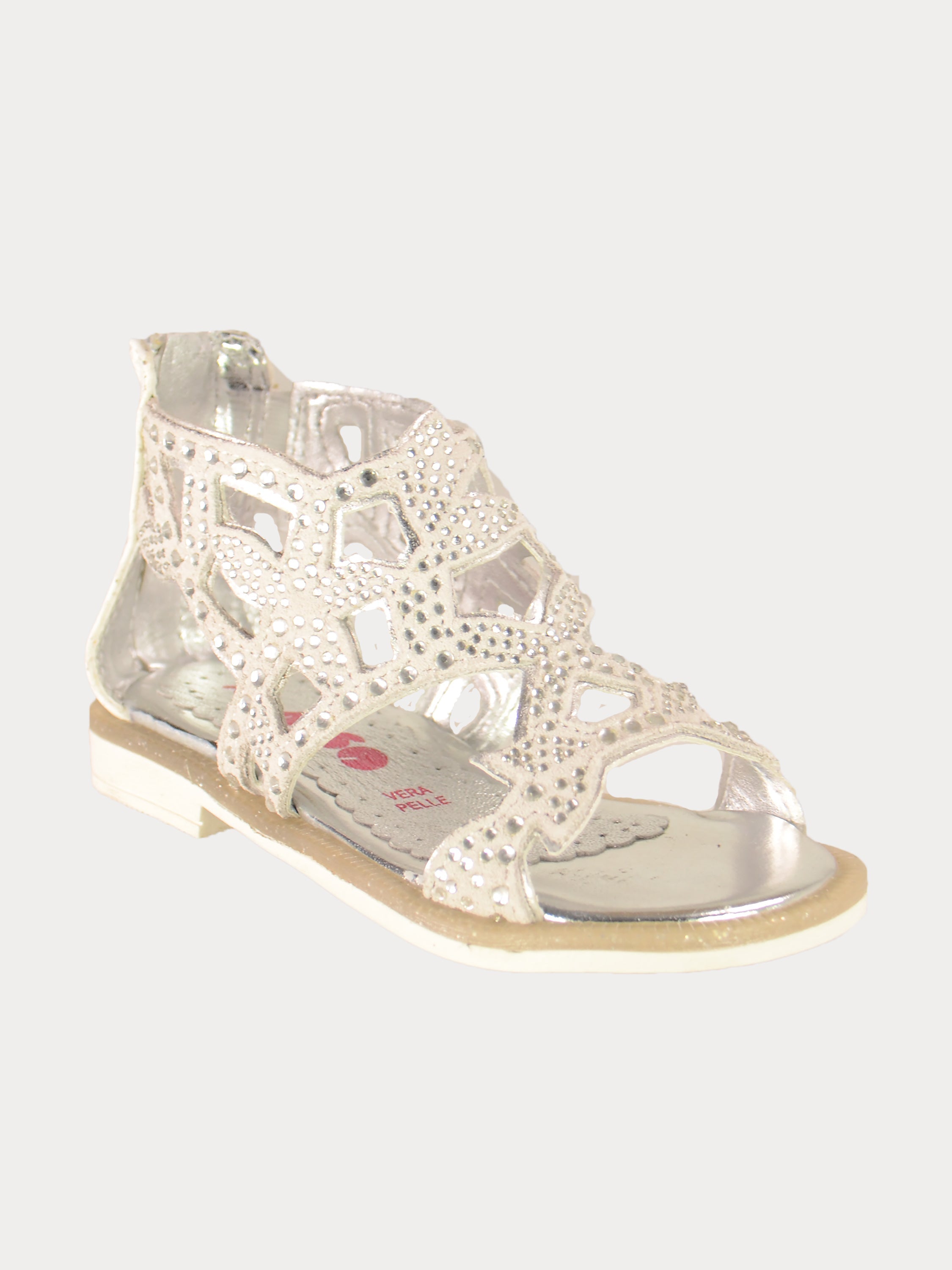 Asso Girls Gladiator Sandals #color_White