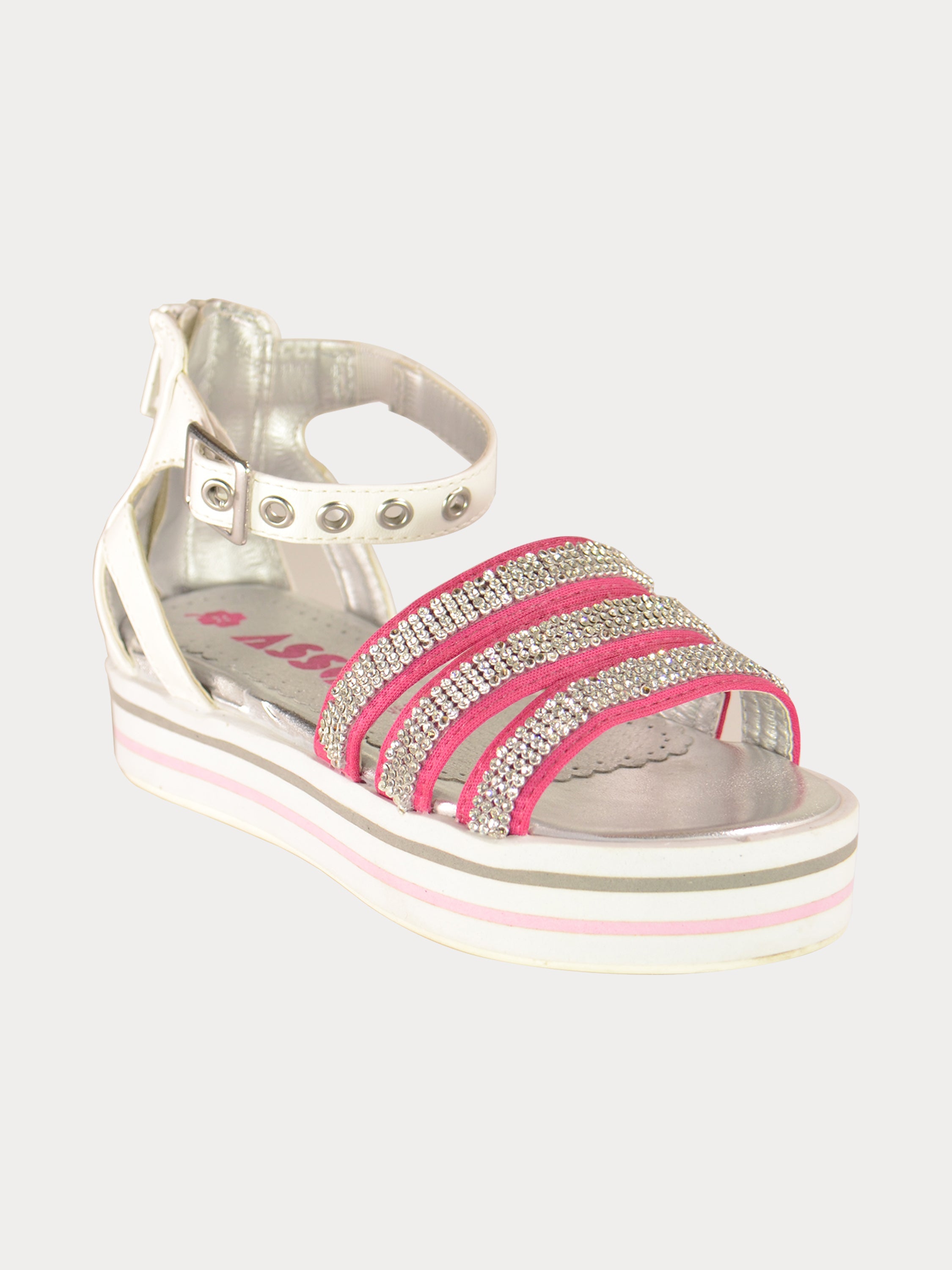 Asso Girls Gladiator Sandals #color_Pink