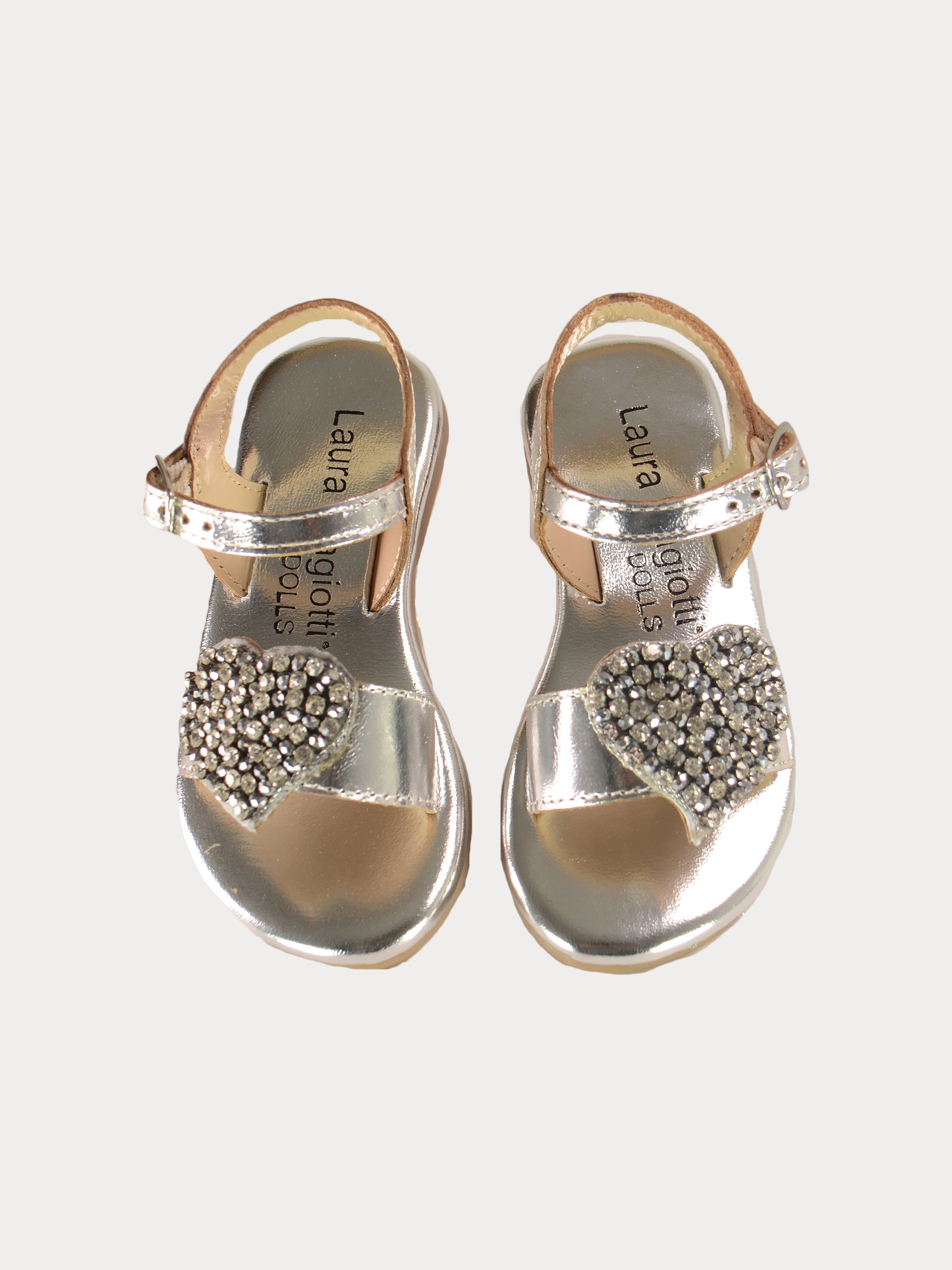 Asso Girls Back Strap Sandals #color_Silver