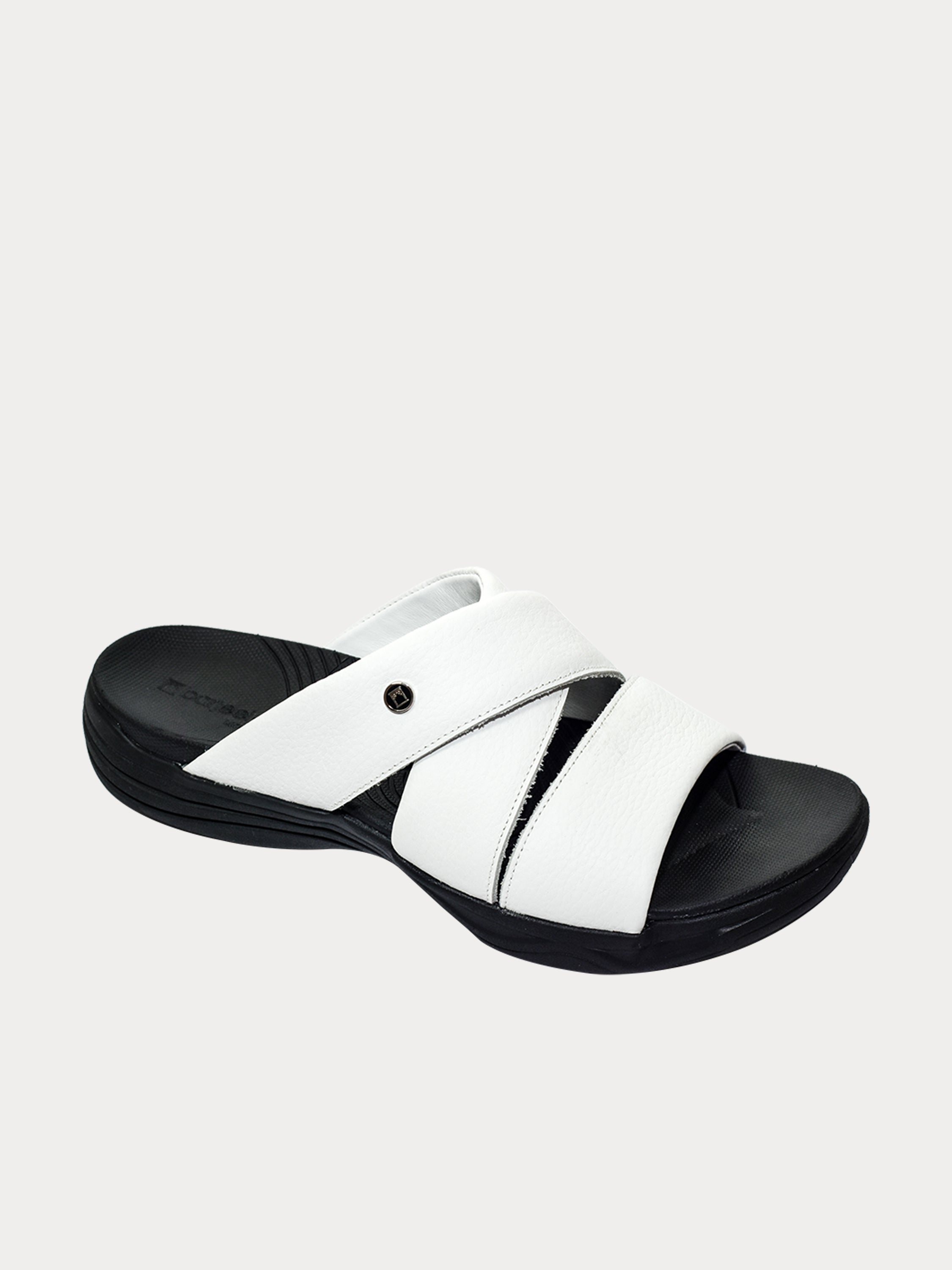 Barjeel Uno 152121 Faux Men's Arabic Sandals #color_White