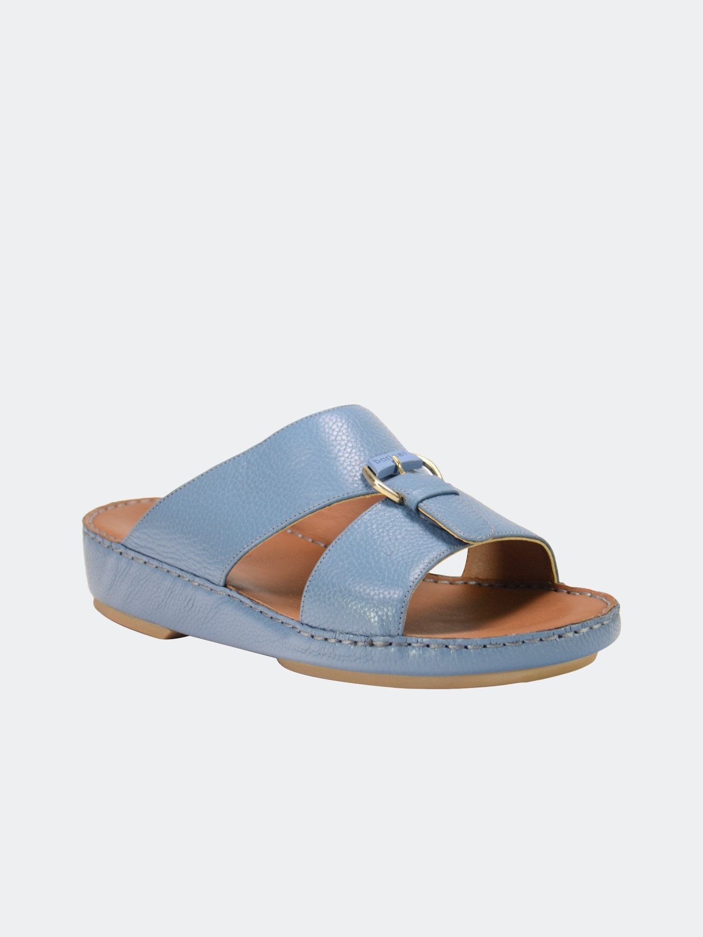 Barjeel Uno 004119 Grain Leather Arabic Sandals #color_Blue