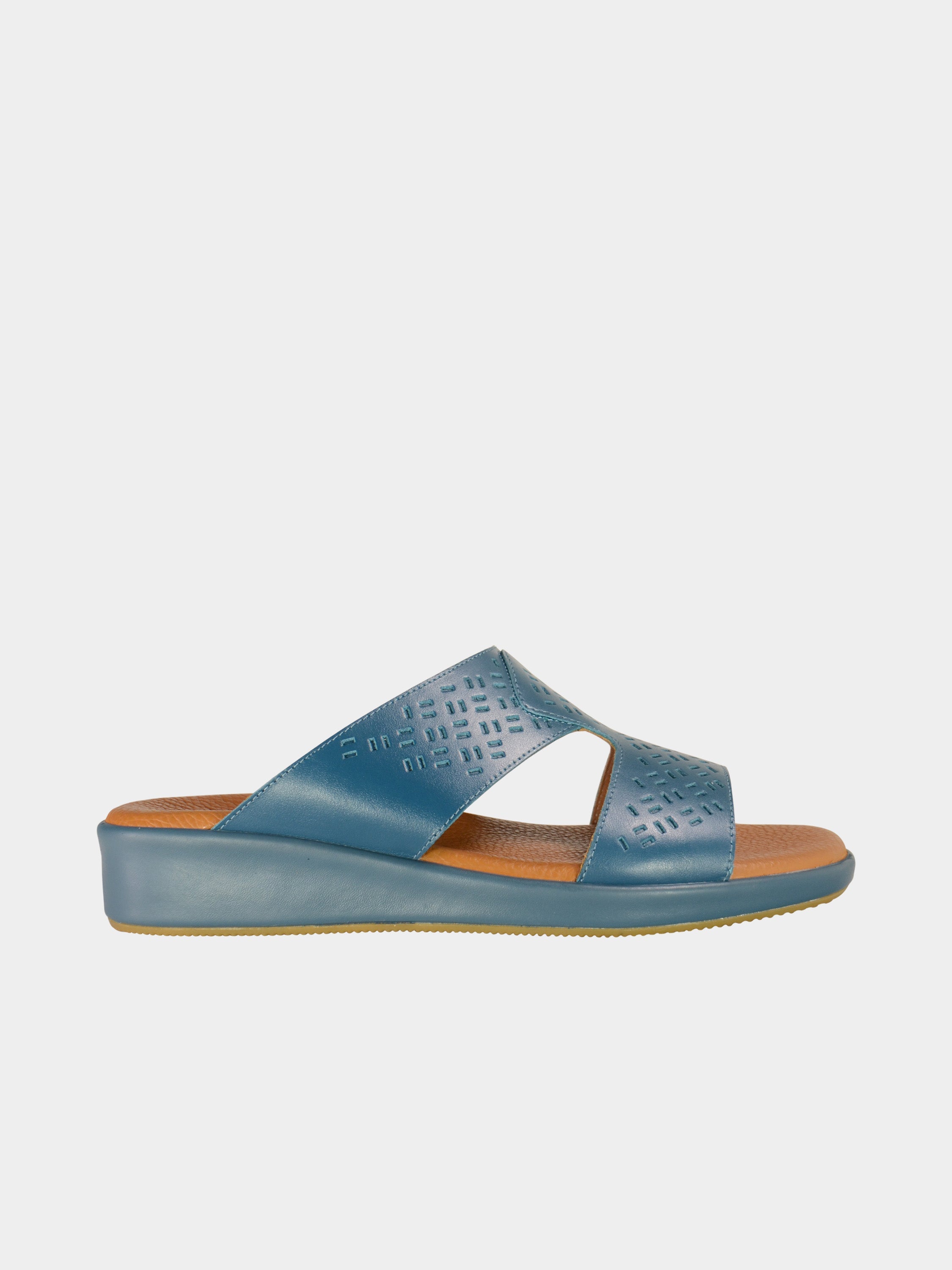 Barjeel Uno BGT-06 Men's Arabic Sandals #color_Blue