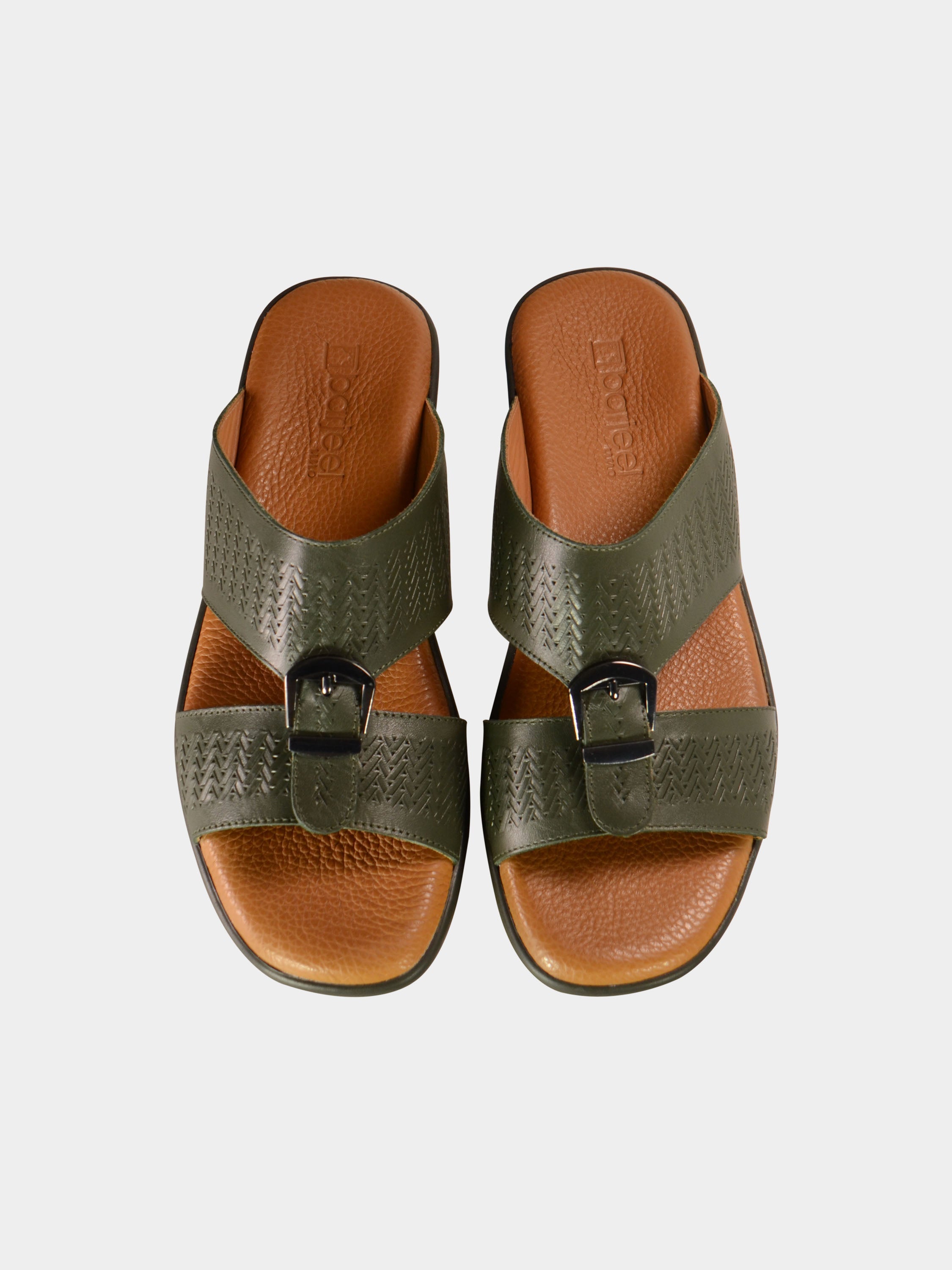 Barjeel Uno BGT-09 Men's Arabic Sandals #color_Green