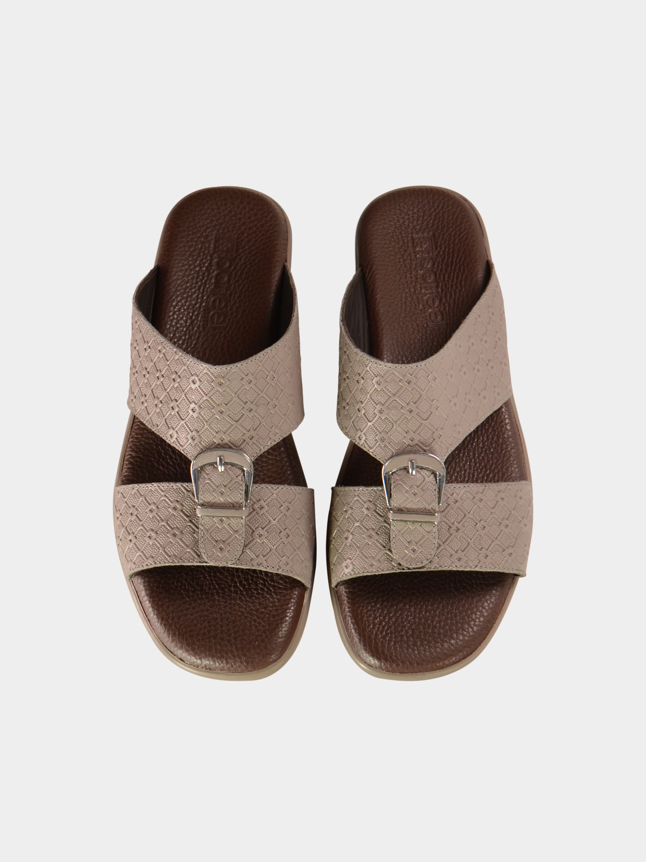 Barjeel Uno BGT-14 Men's Arabic Sandals #color_Grey