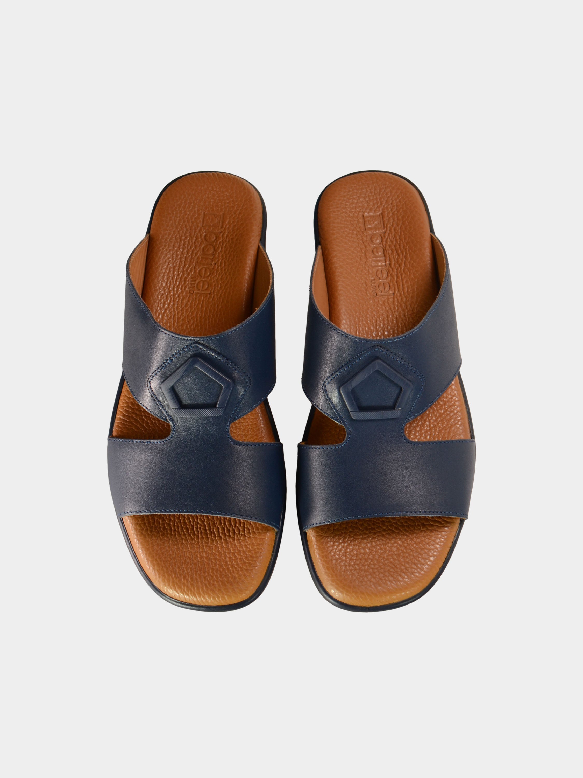 Barjeel Uno BGT-05 Men's Arabic Sandals #color_Navy