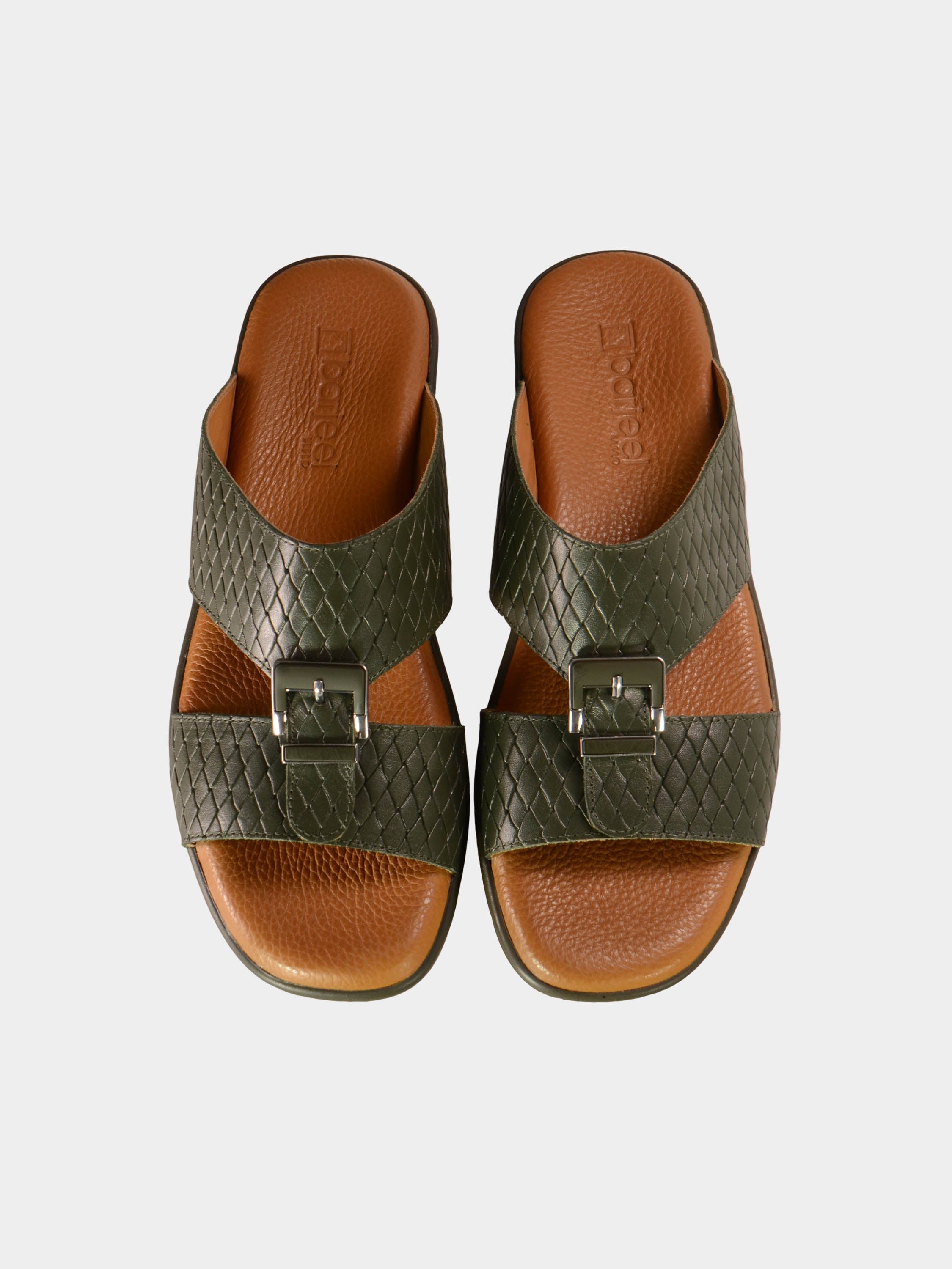 Barjeel Uno BGT-10 Men's Arabic Sandals #color_Green