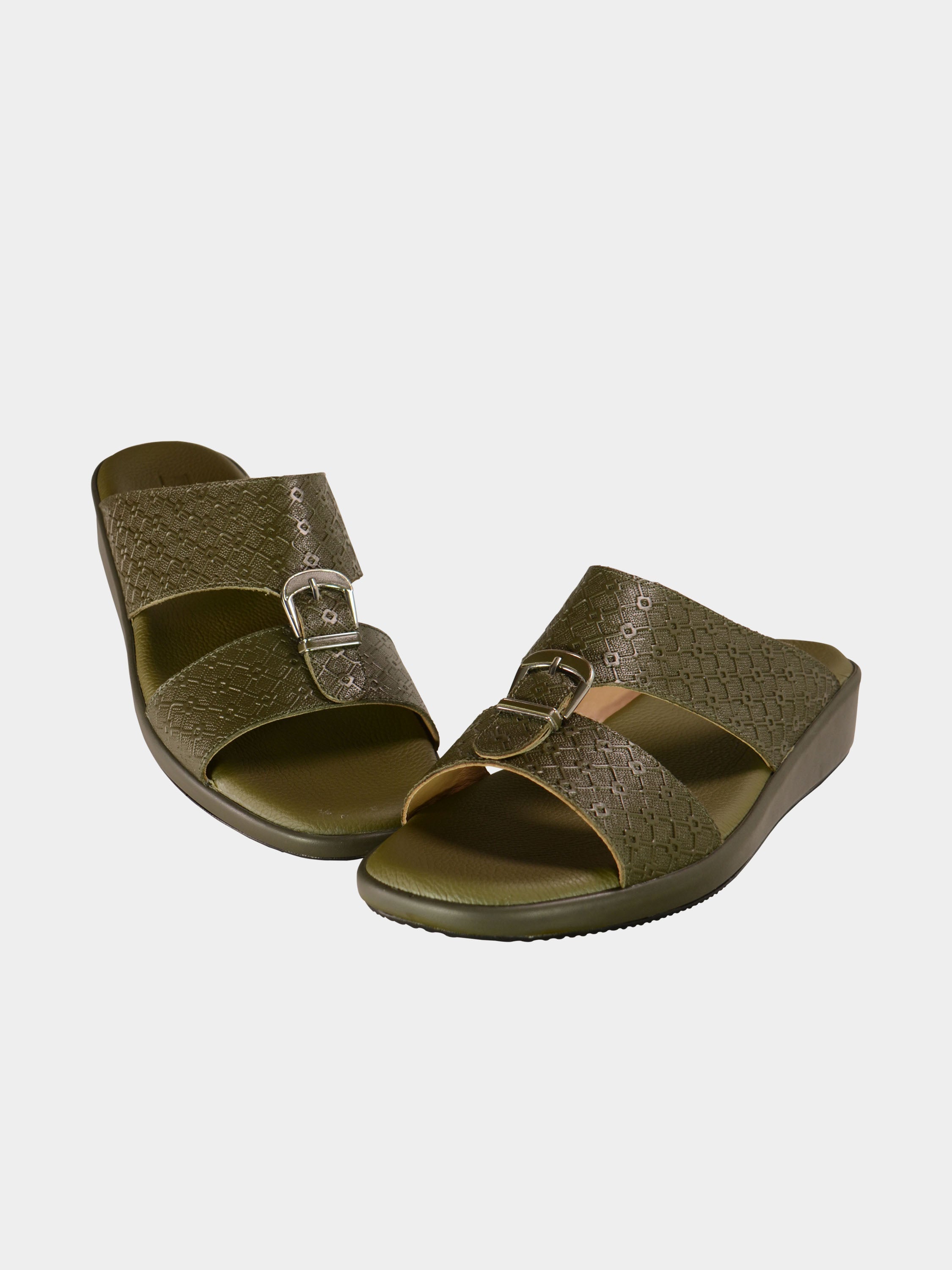 Barjeel Uno BGT-14 Men's Arabic Sandals #color_Green