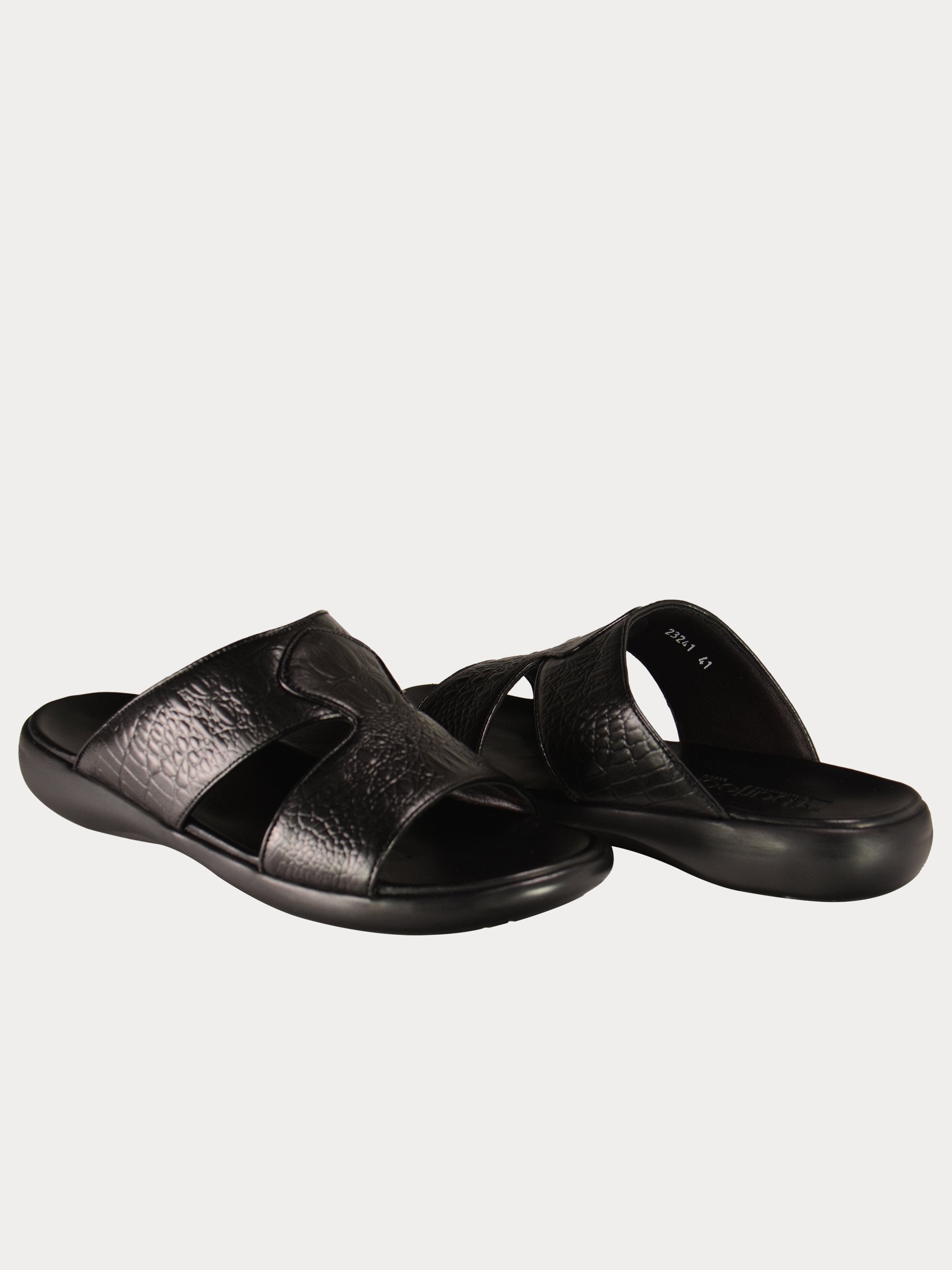 Barjeel Uno 0232410 Men's Chambre Arabic Sandals #color_Black