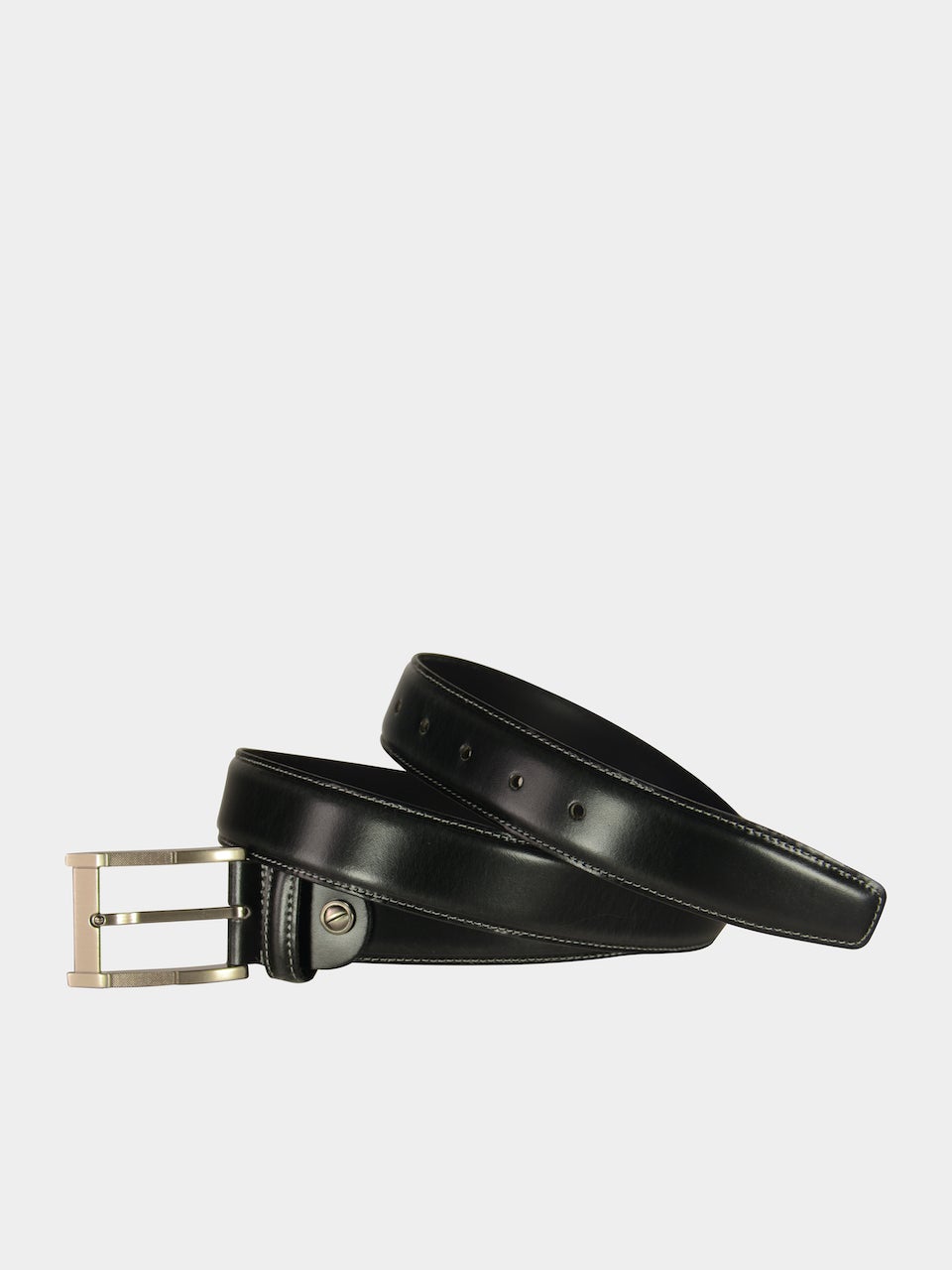 Barjeel Uno Men Slim Belts in Black Leather