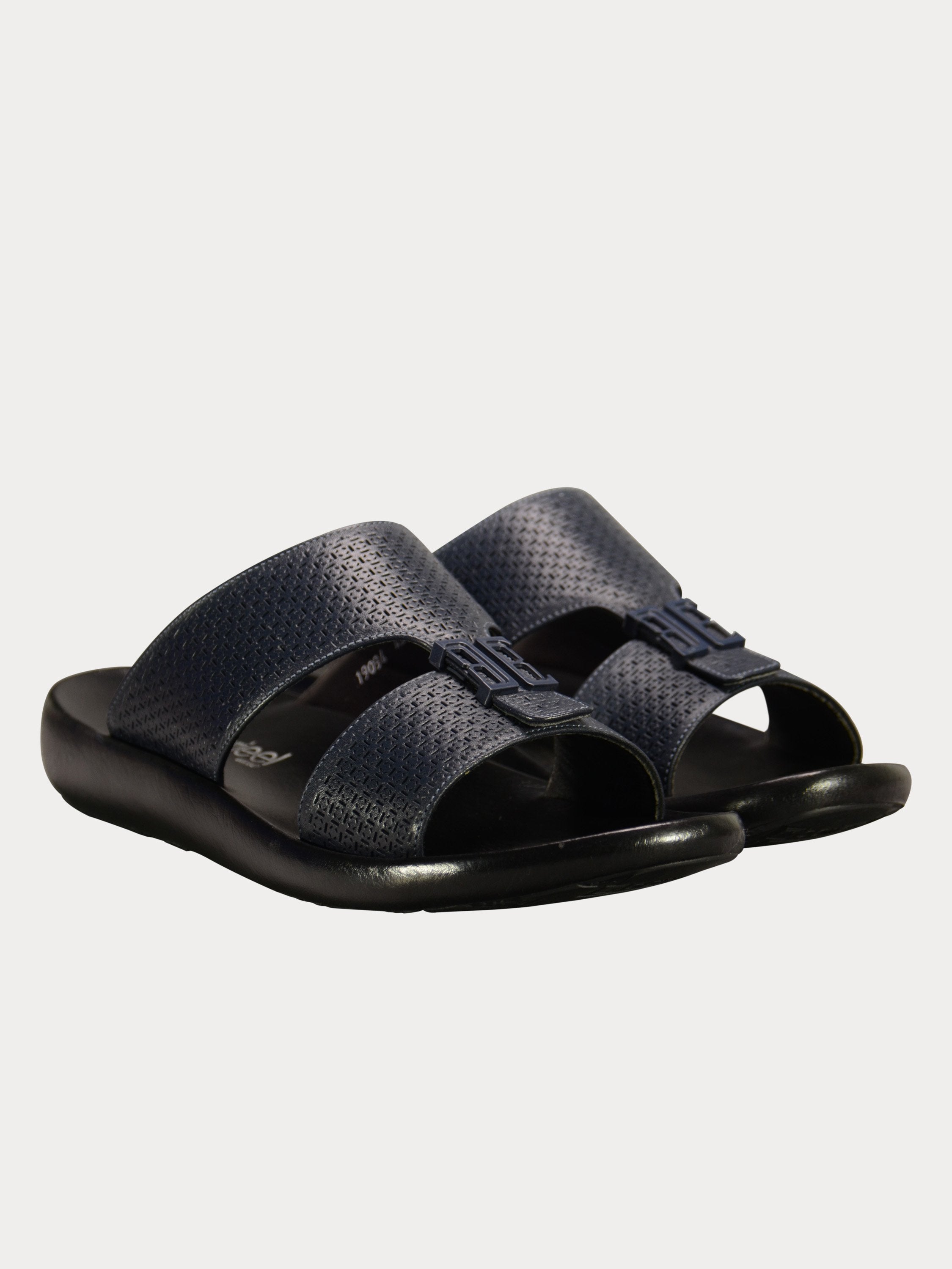 Barjeel Uno 4190940 Square Key Arabic Sandals #color_Navy