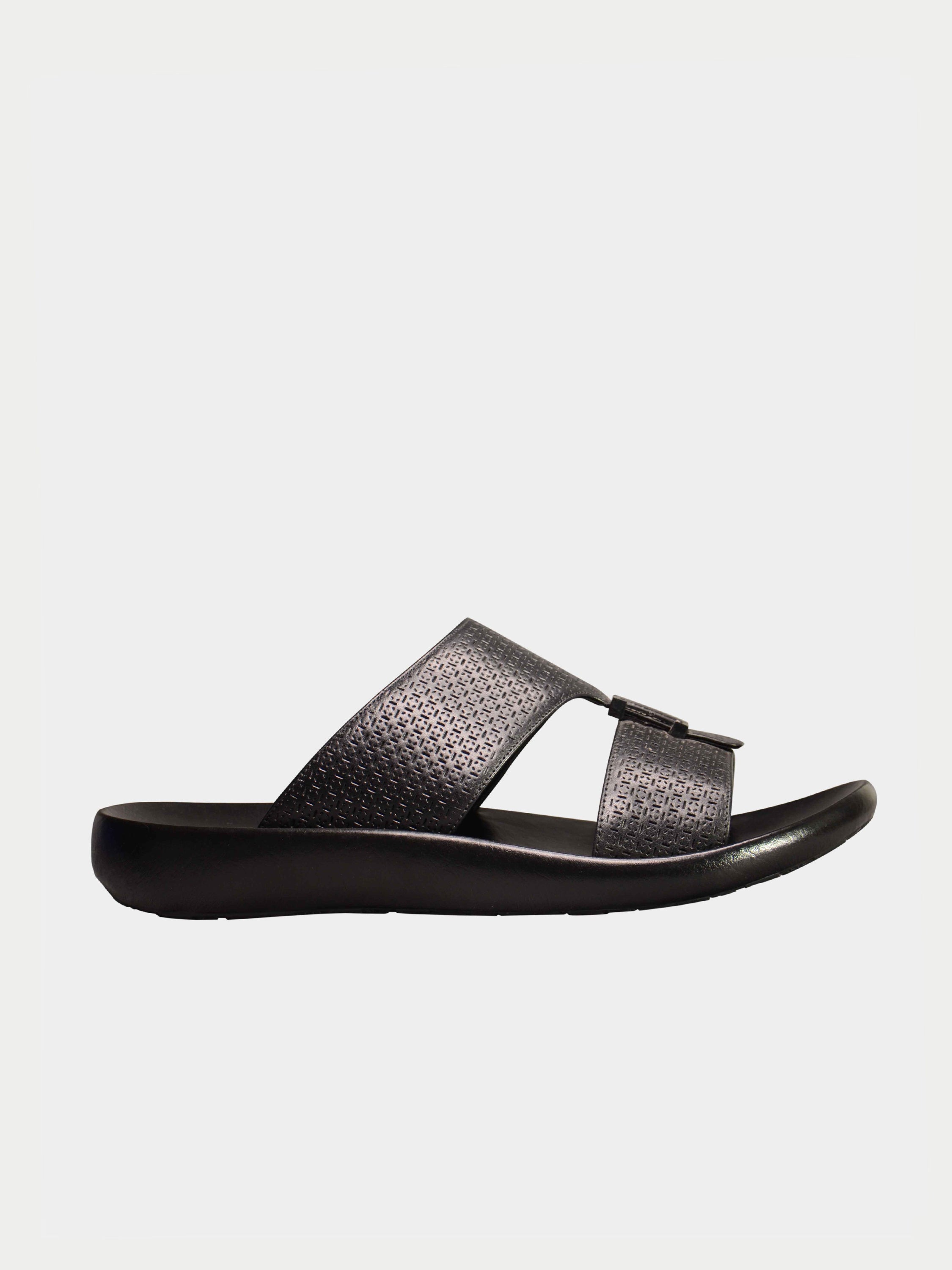 Barjeel Uno 4190940 Square Key Arabic Sandals #color_Black
