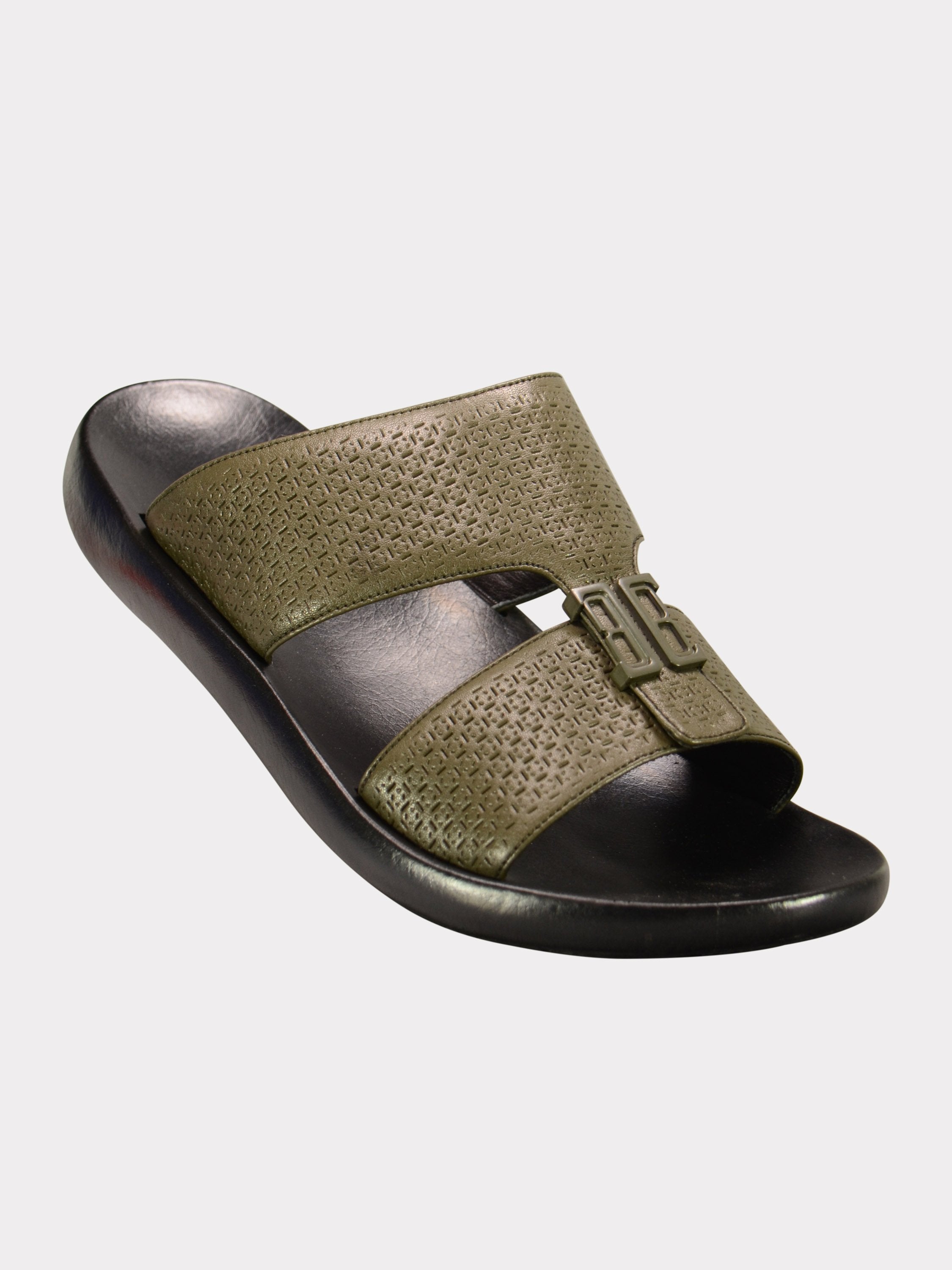 Barjeel Uno 4190940 Square Key Arabic Sandals #color_Green