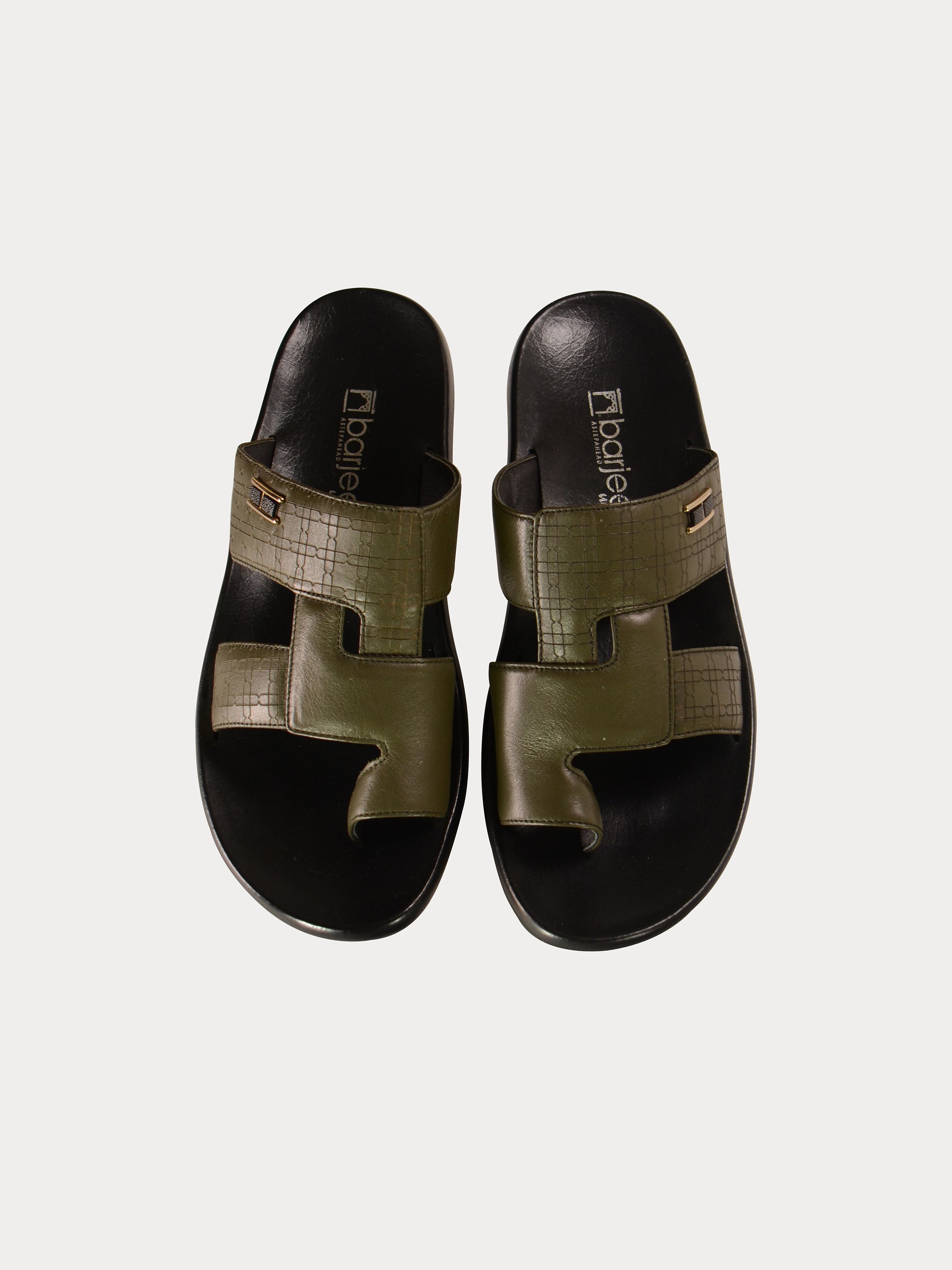Barjeel Uno 0192610 Square Key Arabic Sandals #color_Green