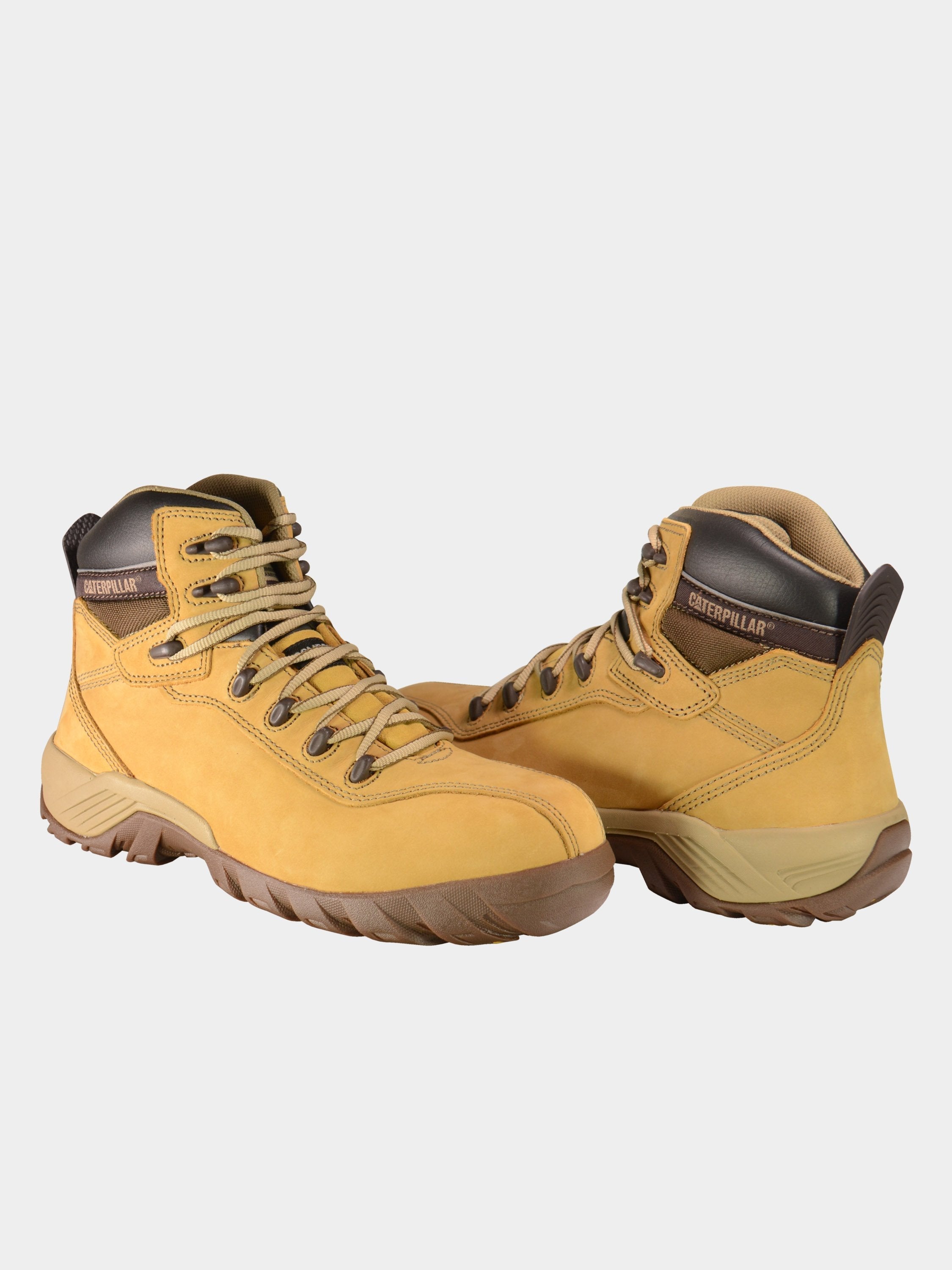 Caterpillar Men's Nitrogen Composite-Toe Work Boots #color_Tan